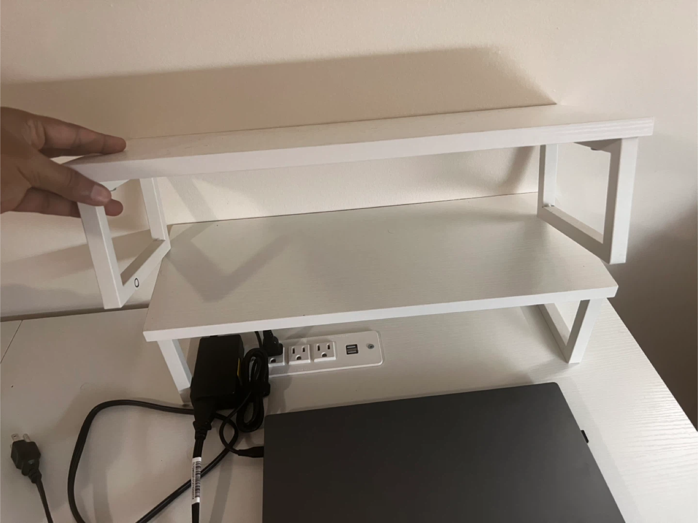 Computer desk with power outlet - photo 3