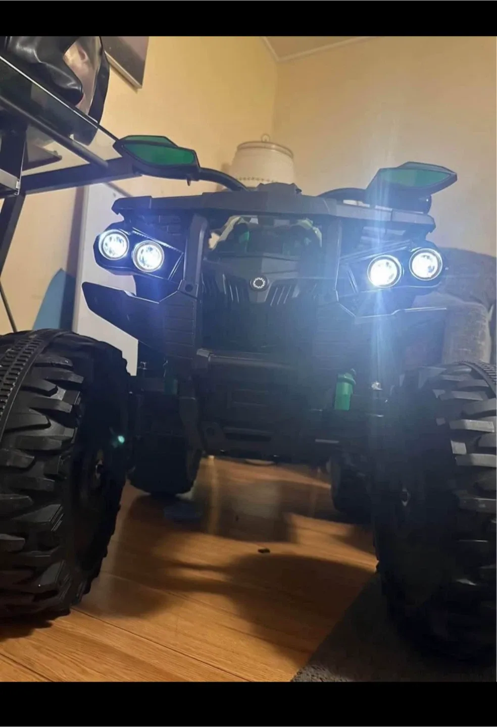 Kids Ride On ATV - Green & Black image indicator(4)