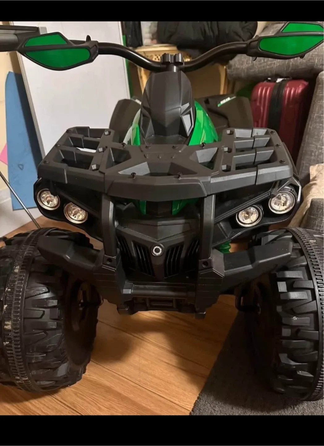 Kids Ride On ATV - Green & Black