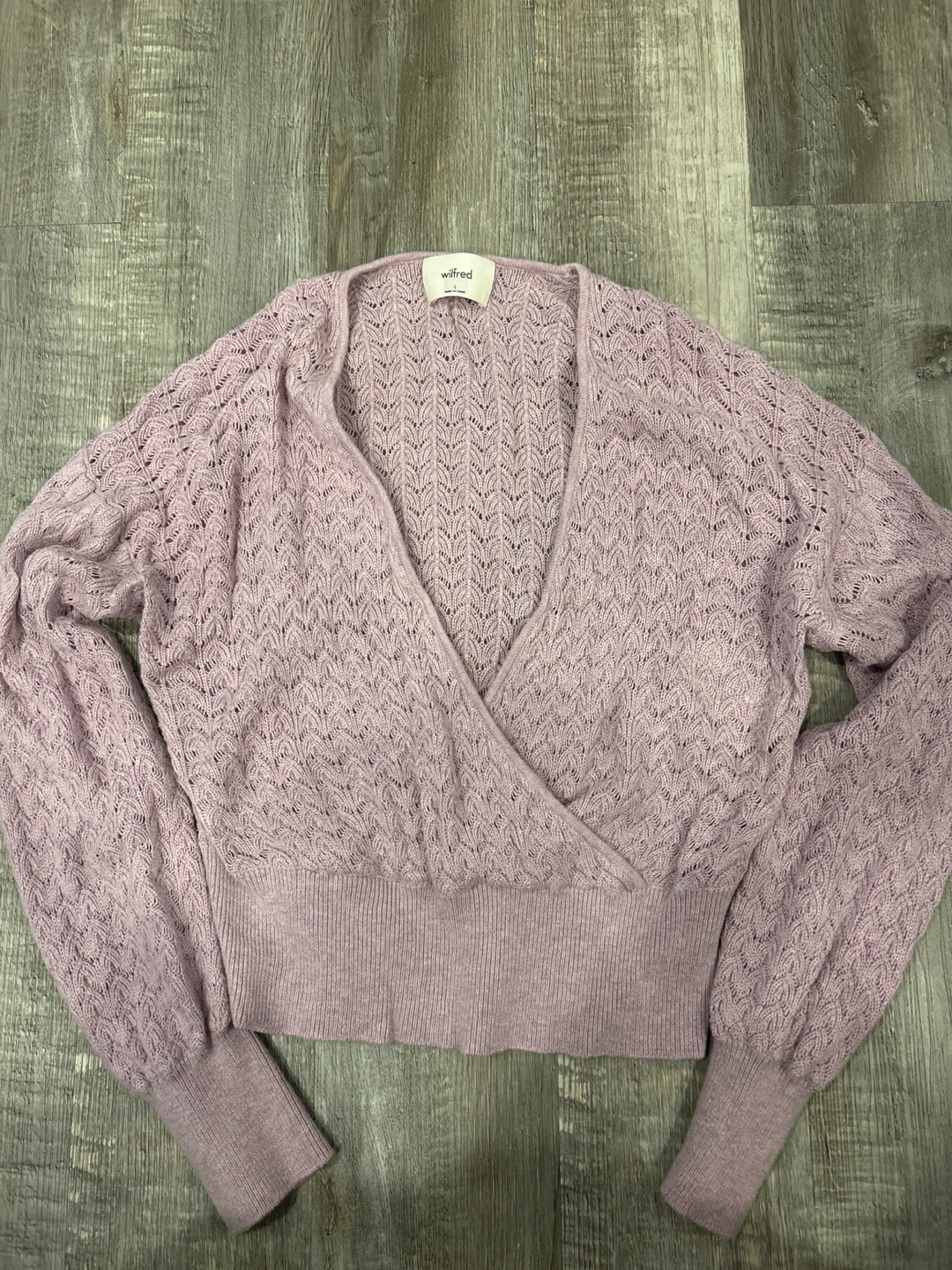 Wilfred Wrap Sweater - Size large