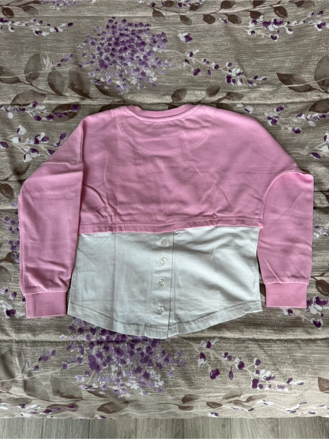 Triple Five Soul NYC Girls Pink & White Top - Size 6 image indicator(2)