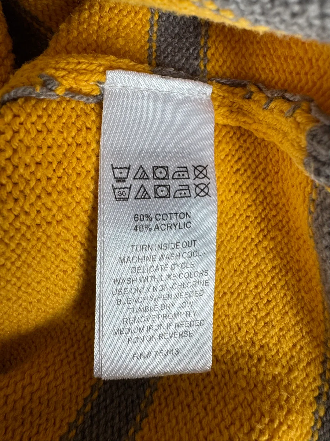 Nula Bug Girl’s Yellow Knit Dress, Size 4-5 image indicator(4)