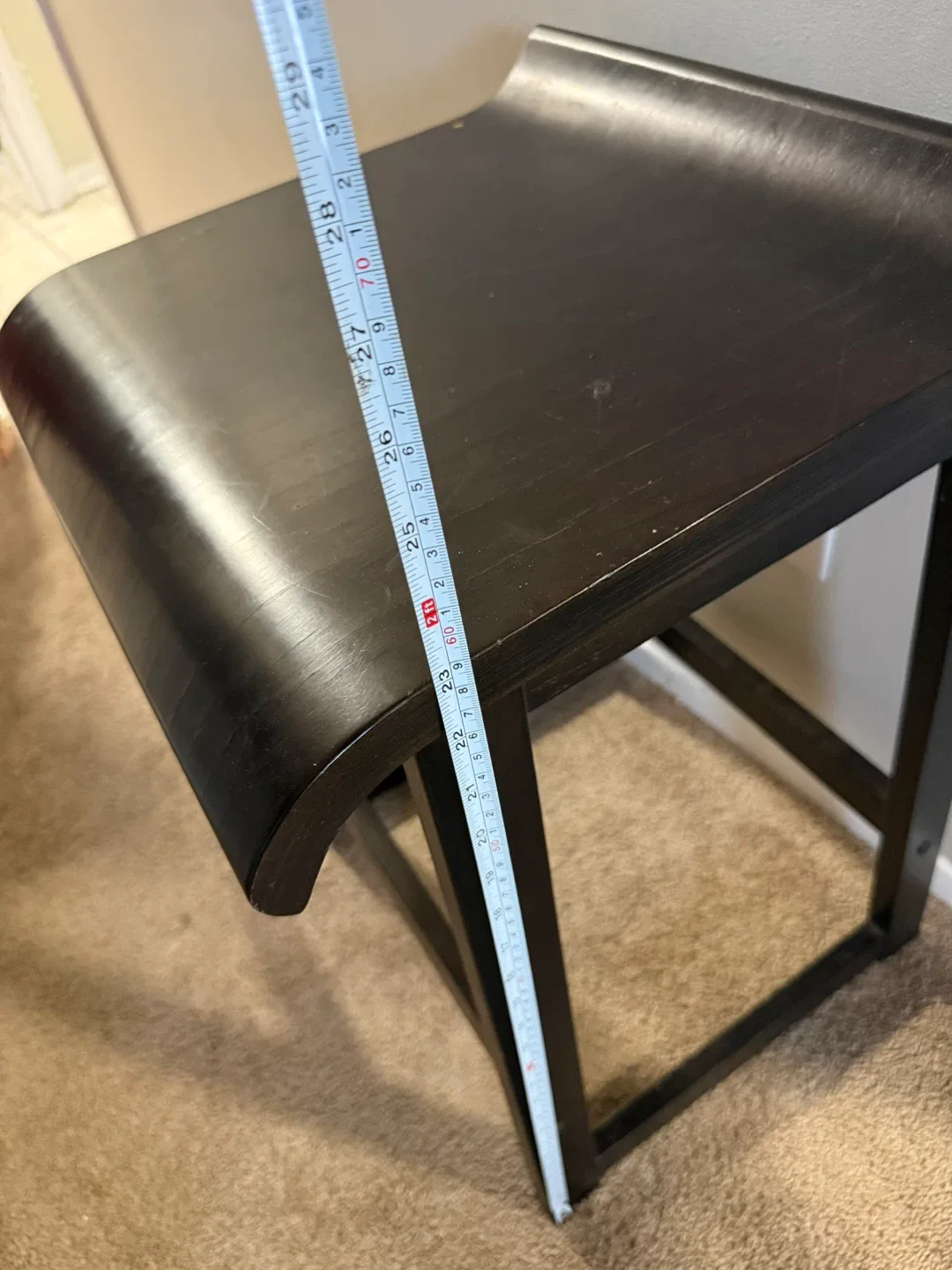 Black Wooden Stool image indicator(4)