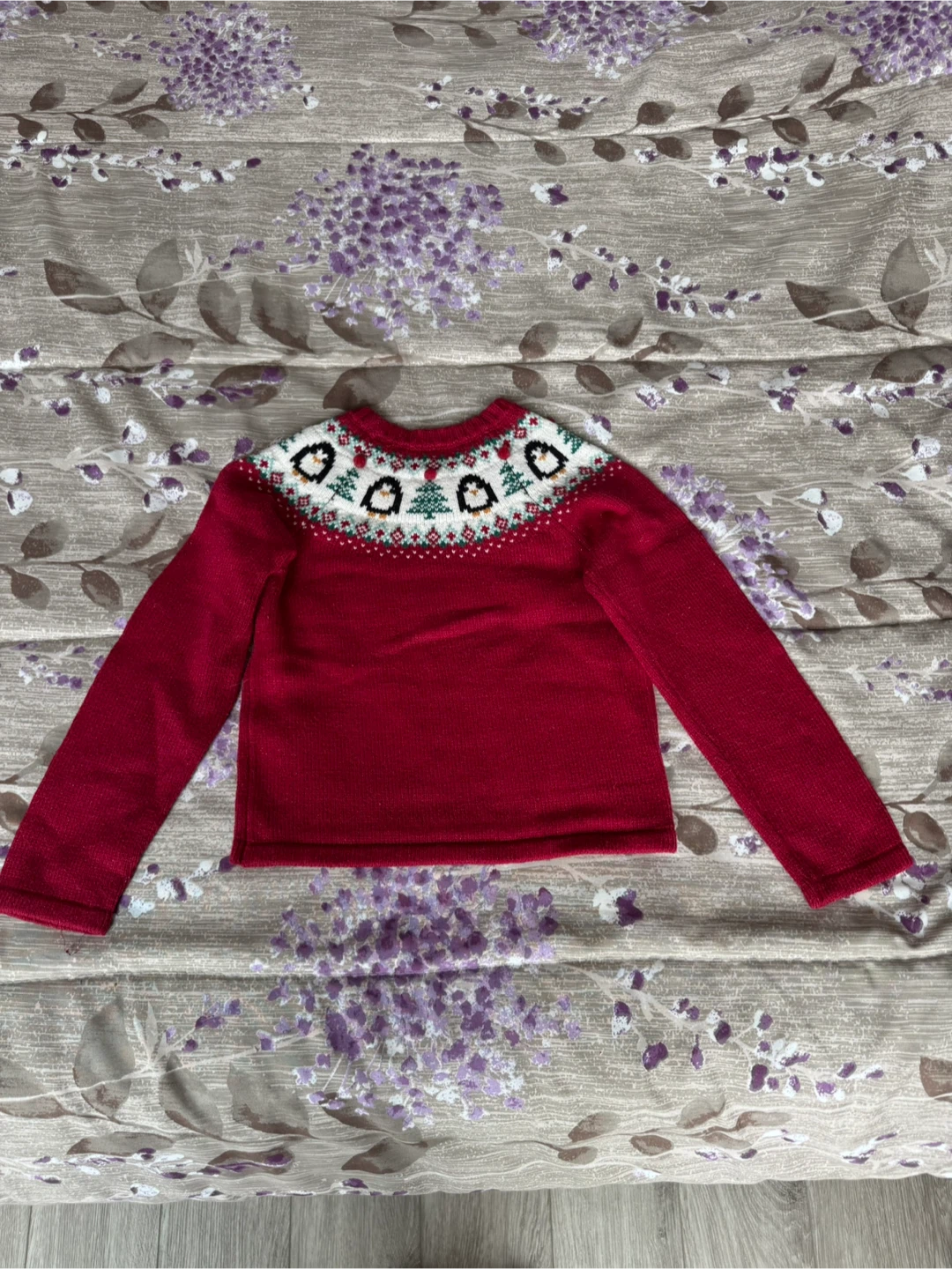 Jingles & Joy Red Holiday Sweater - Size M (5-6) - photo 2