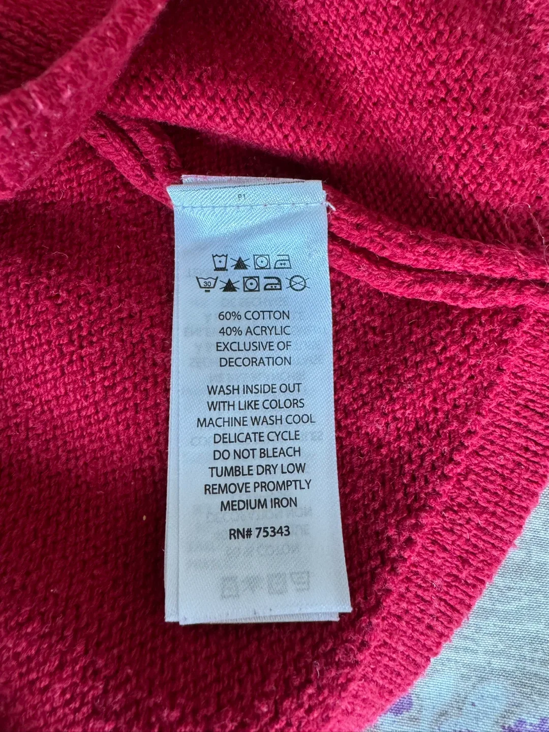 Cynthia Rowley Girls Red Deer Sweater - Size 3 image indicator(4)