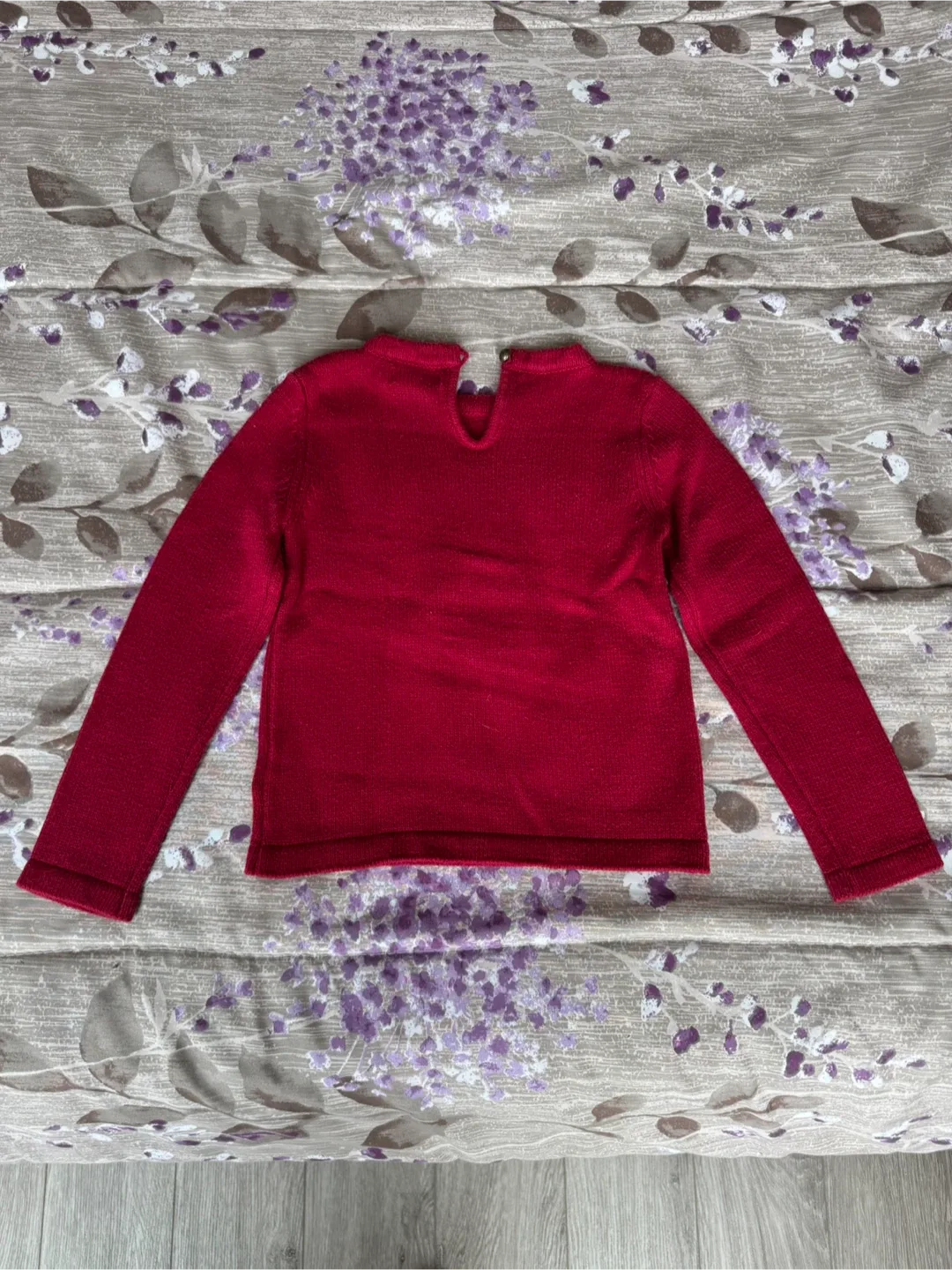 Cynthia Rowley Girls Red Deer Sweater - Size 3 image indicator(2)