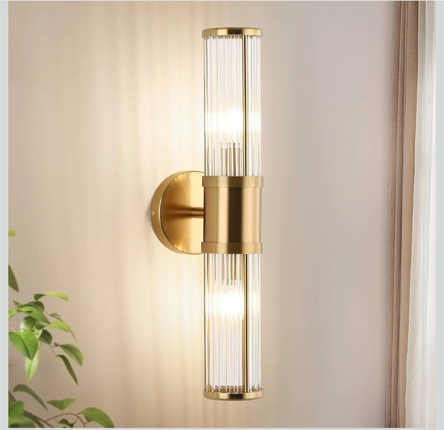 Modern Crystal Wall Sconce Lighting Fixture