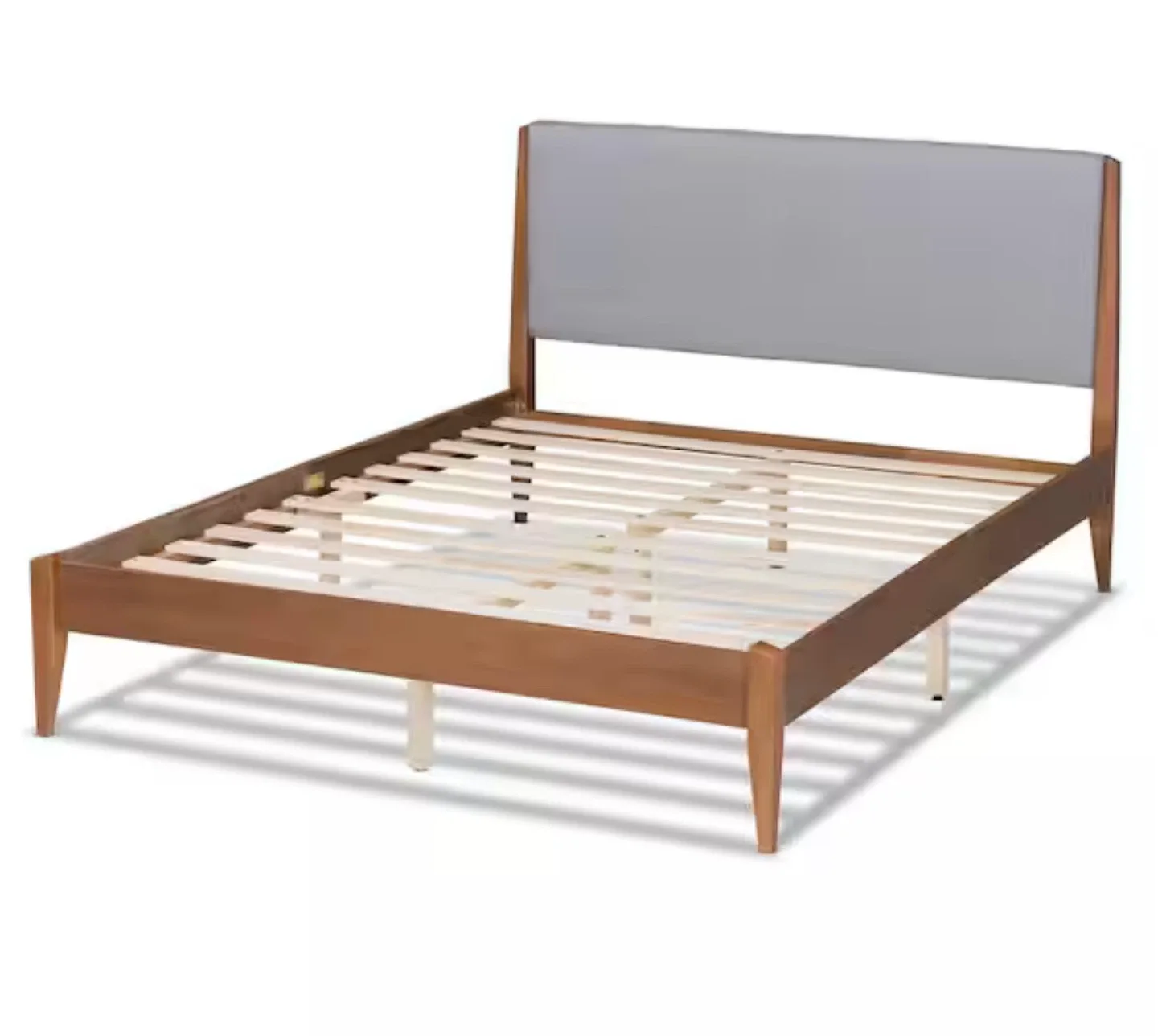 New Full Size Solid Wood Mid Century Modern Platform Bed image indicator(5)