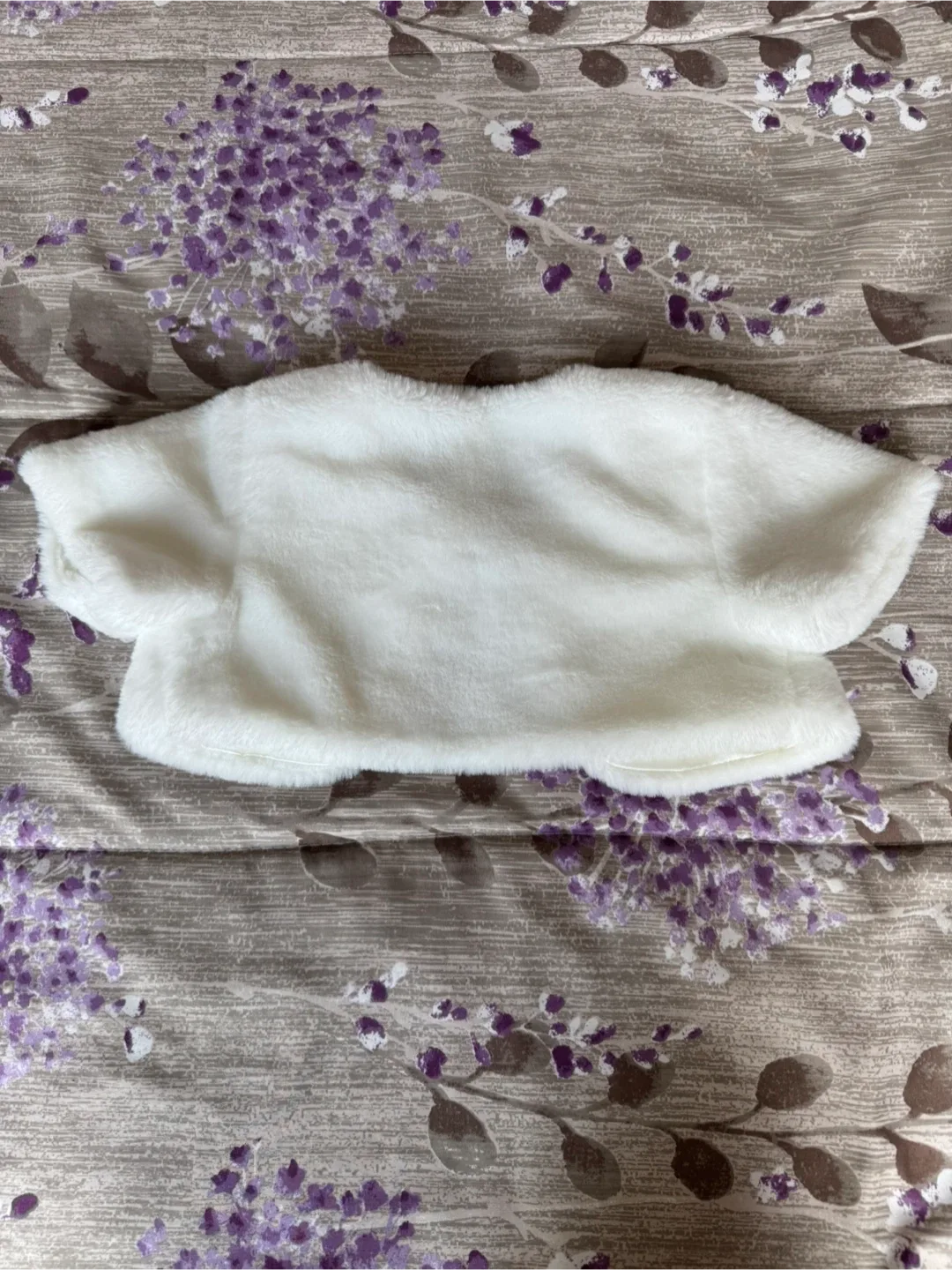 The Children's Place White Faux Fur Bolero - Size 2T image indicator(2)