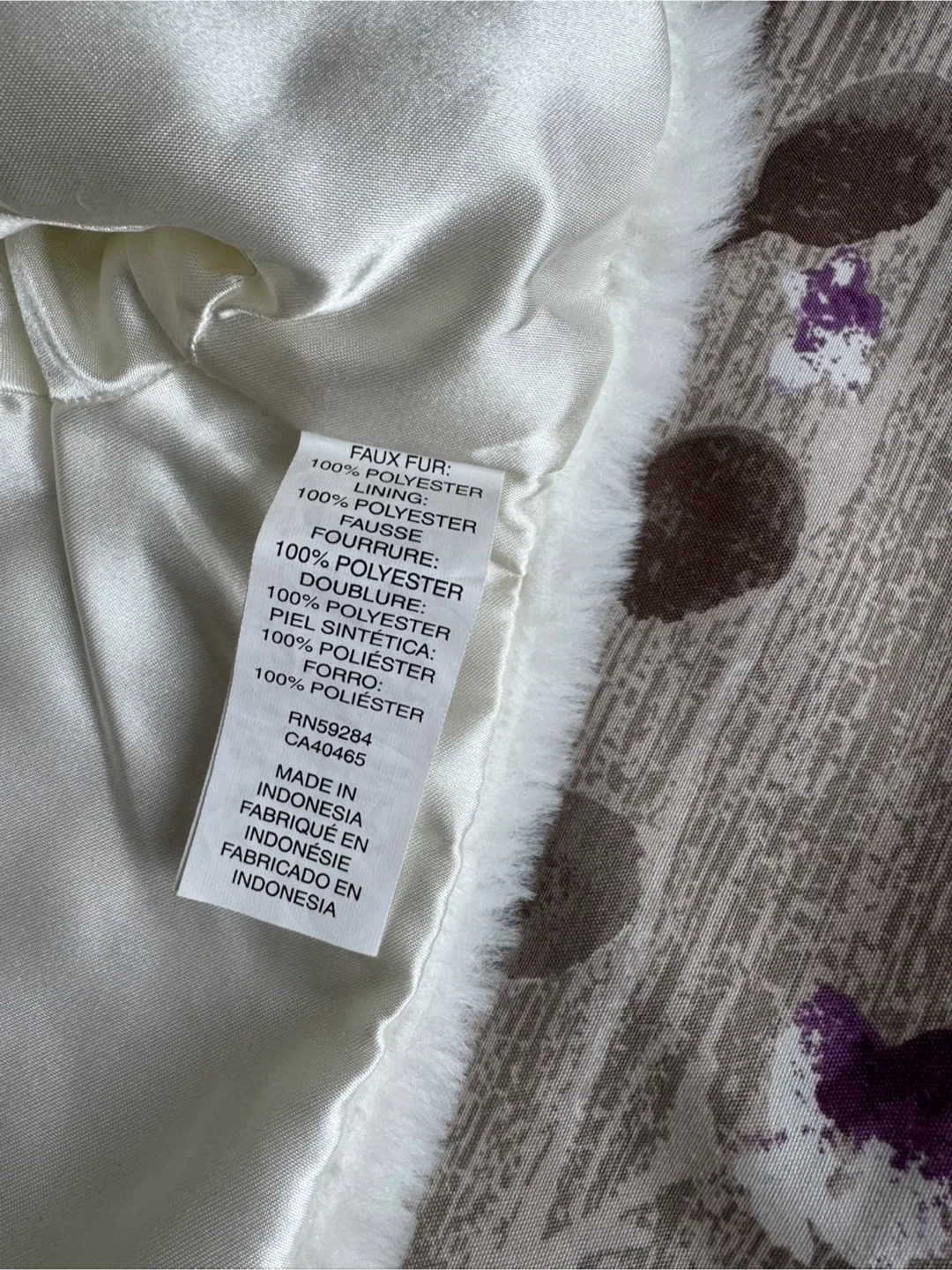 The Children's Place White Faux Fur Bolero - Size 2T image indicator(5)