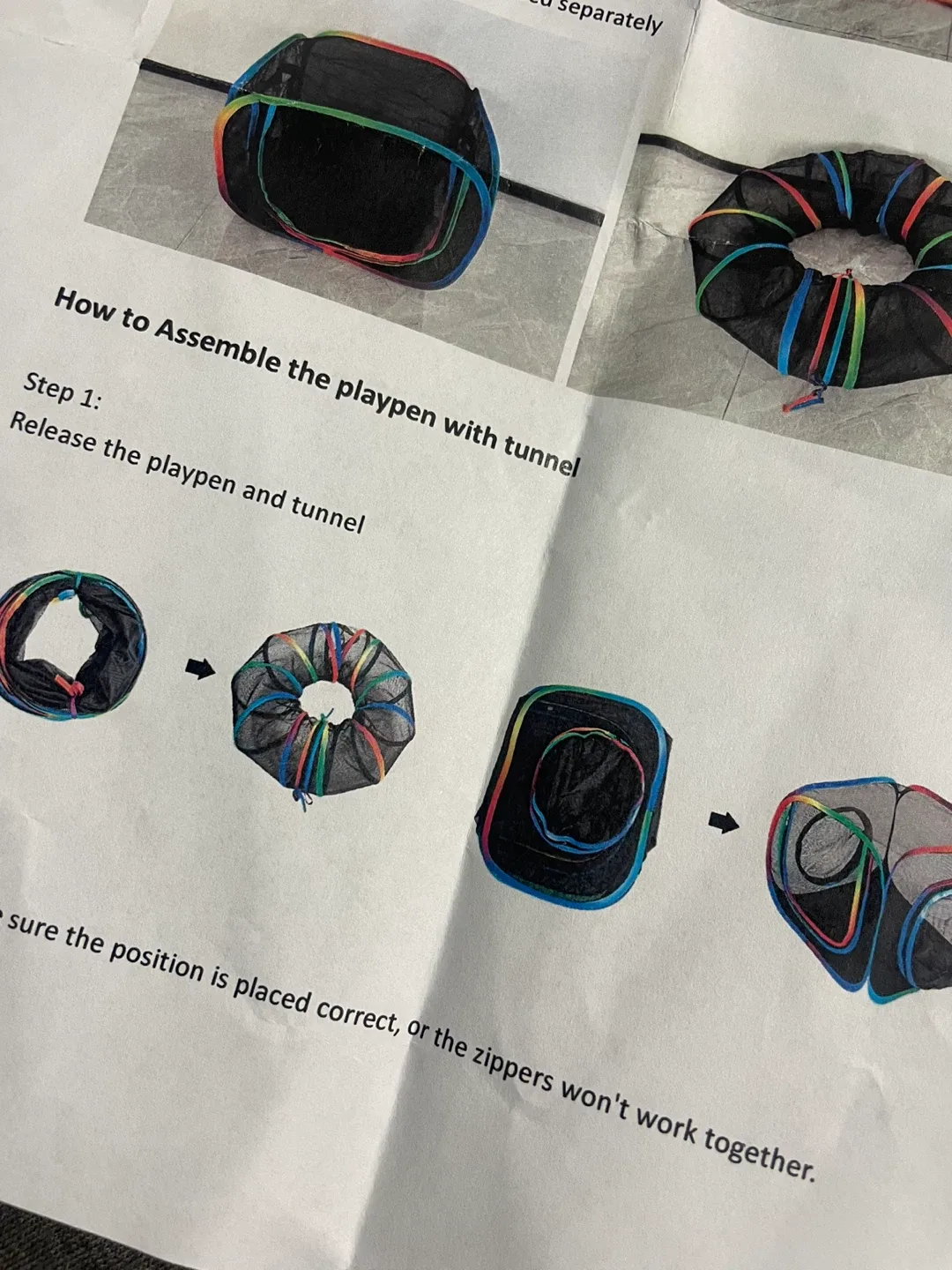 Cat Playpen with Tunnel - 2 in 1 image indicator(3)