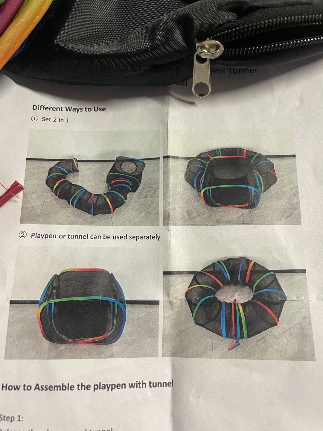 Cat Playpen with Tunnel - 2 in 1 image indicator(2)