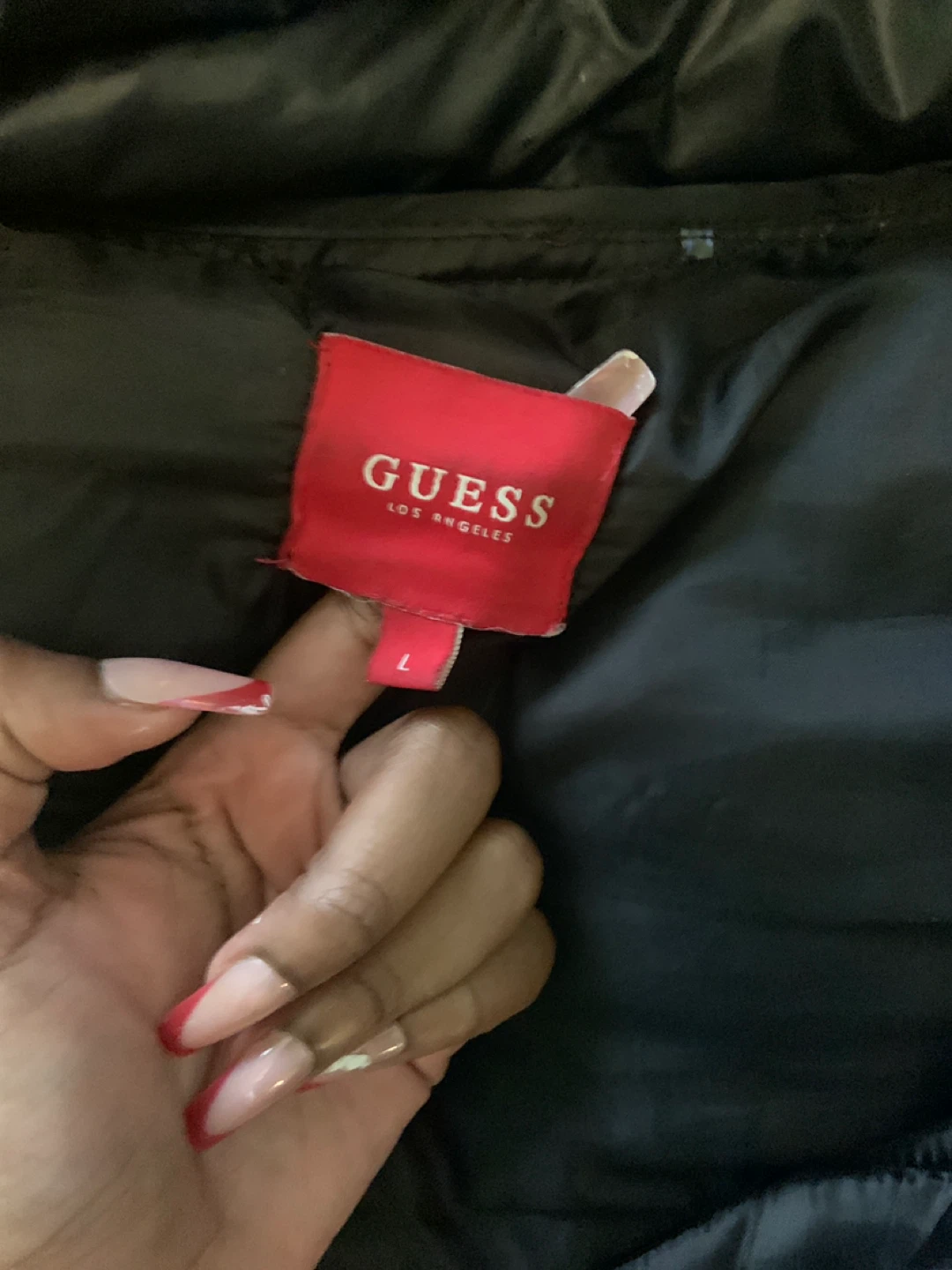 Guess Black Puffer Jacket - Size L - photo 3