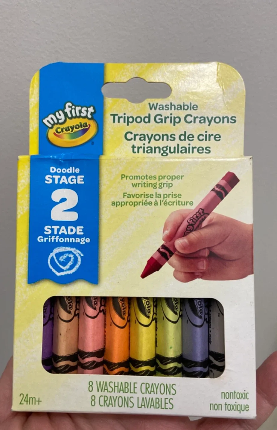 Crayola My First Art Smock & Tripod Grip Crayons image indicator(3)