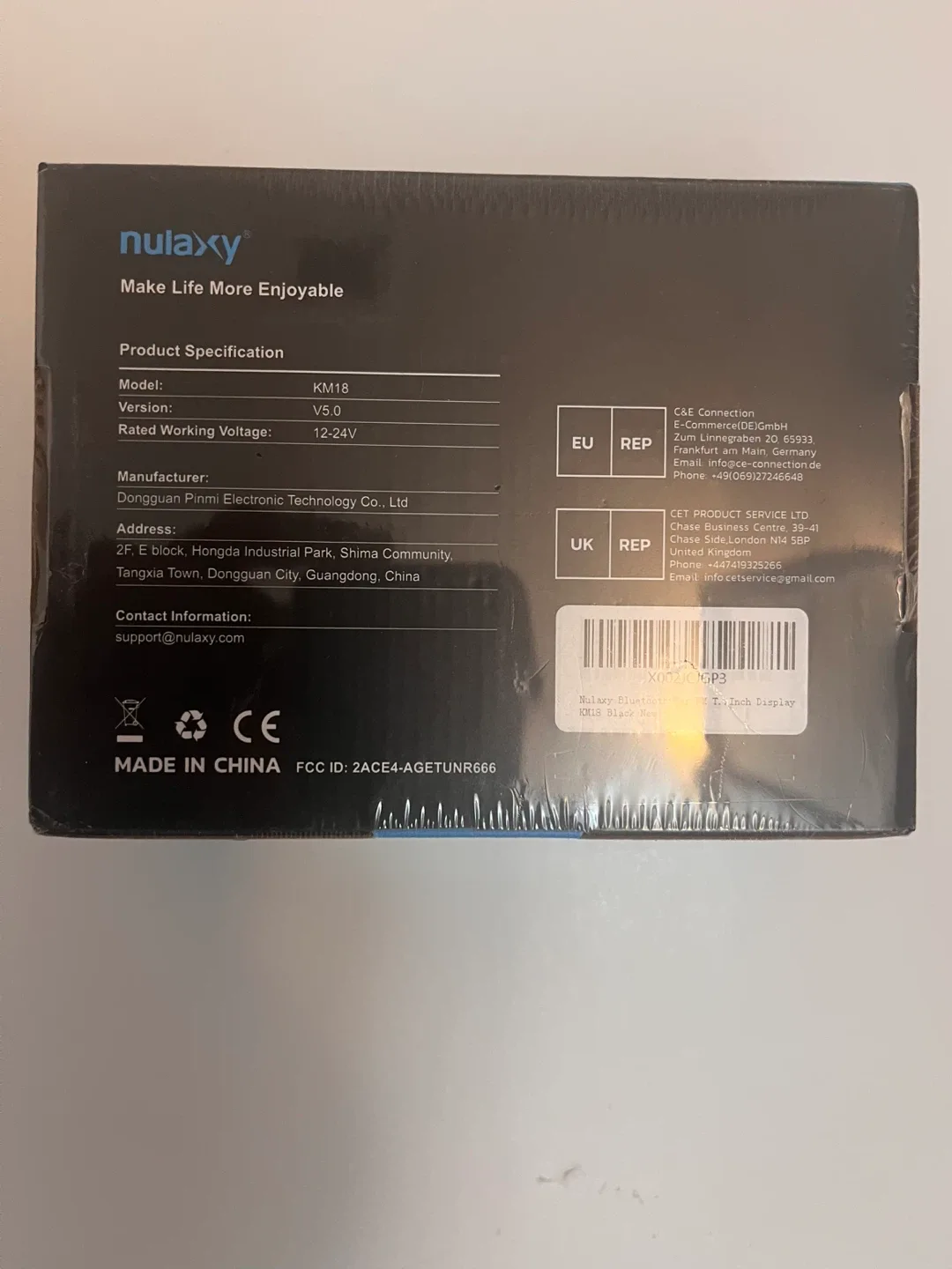 Nulaxy KM18 FM Transmitter - New in Box image indicator(2)