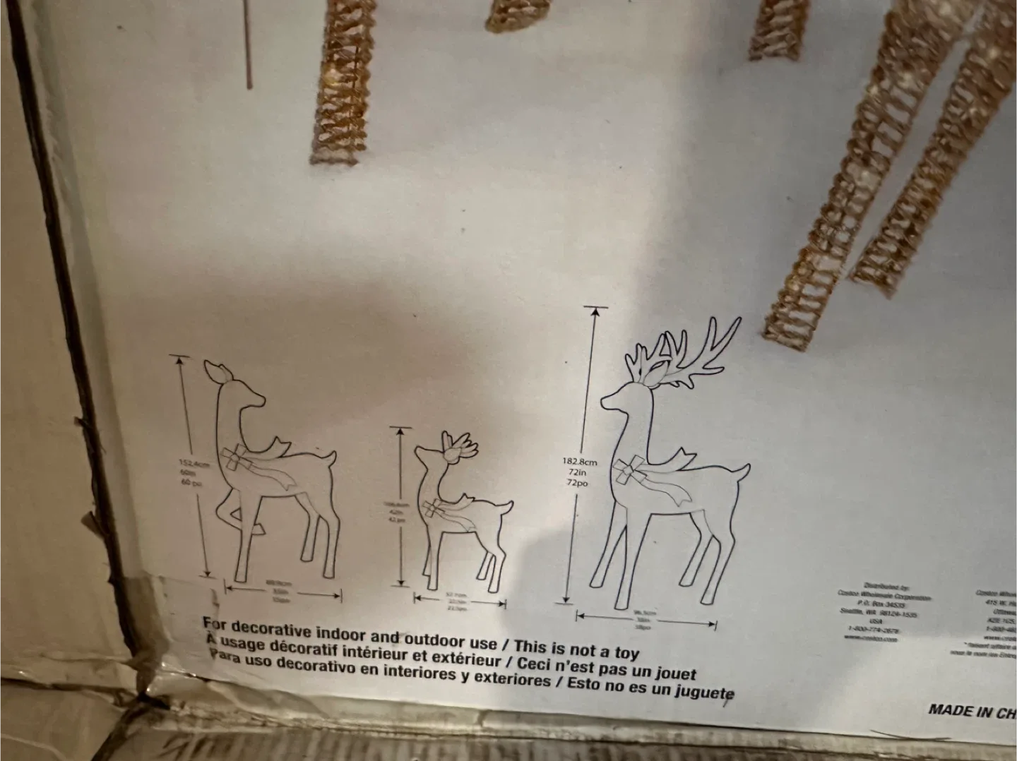 Christmas Family  LED Lighted Reindeer Set image indicator(3)