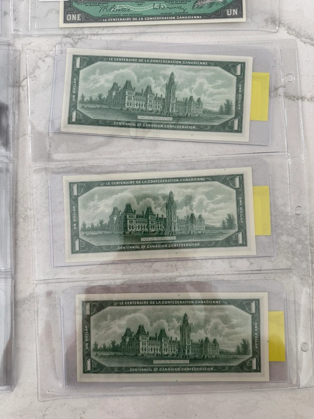 Uncirculated 1967 Canada One Dollar Banknote image indicator(3)