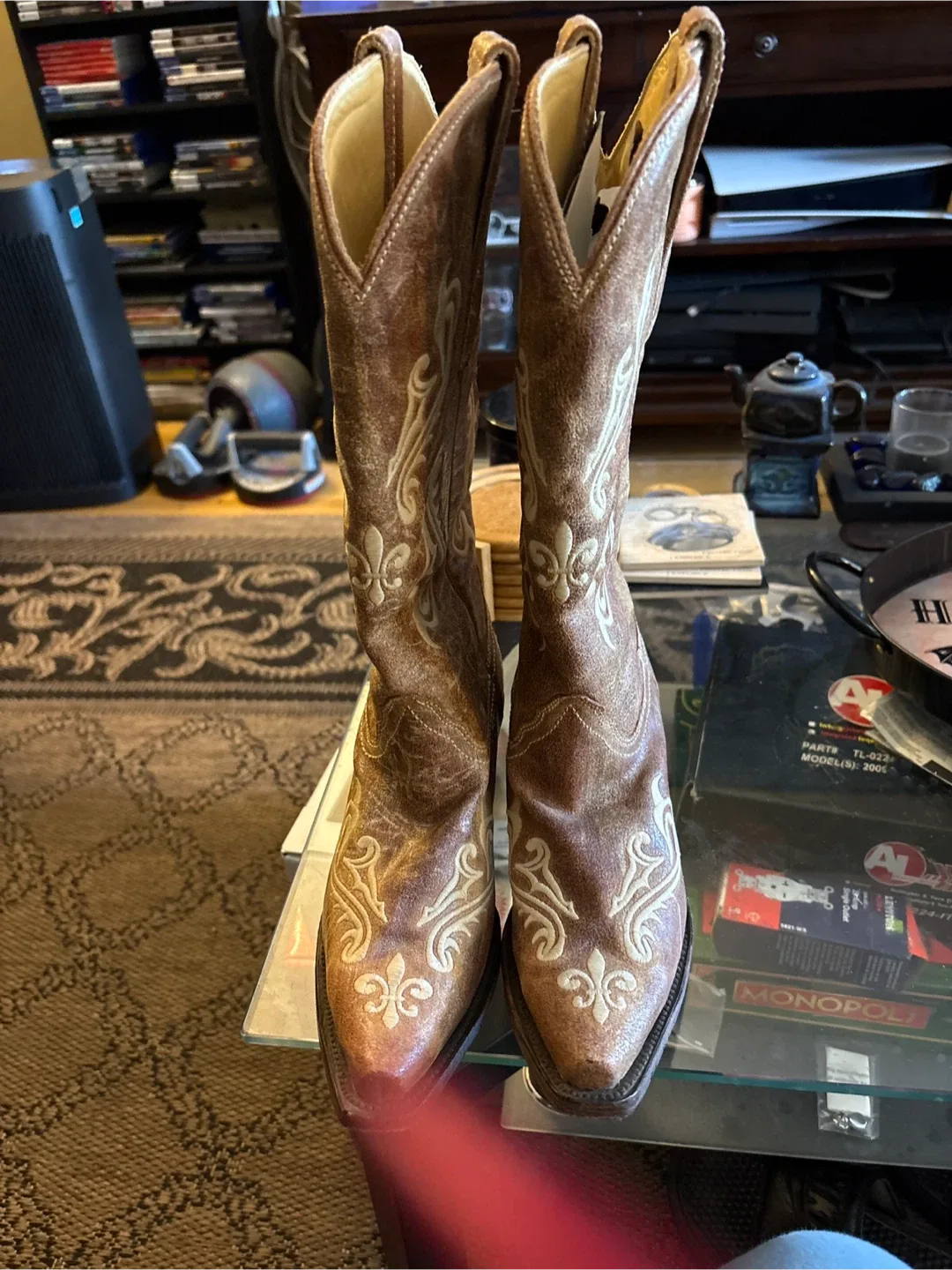 Corral Brown Leather Cowboy Boots