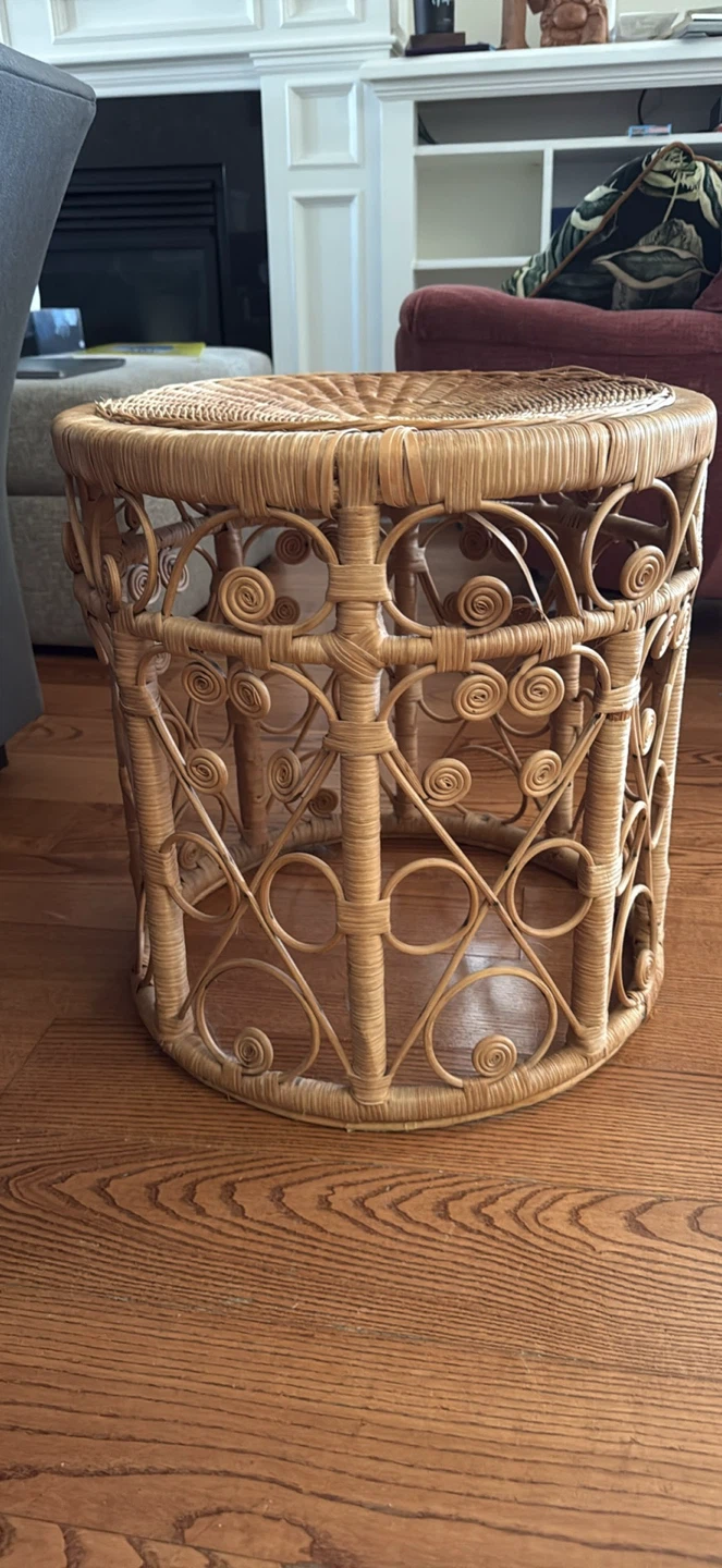 Wicker Side Table