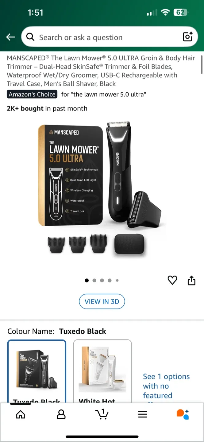 MANSCAPED™ The Lawn Mower 5.0 Ultra- NEW OPEN BOX thumbnail