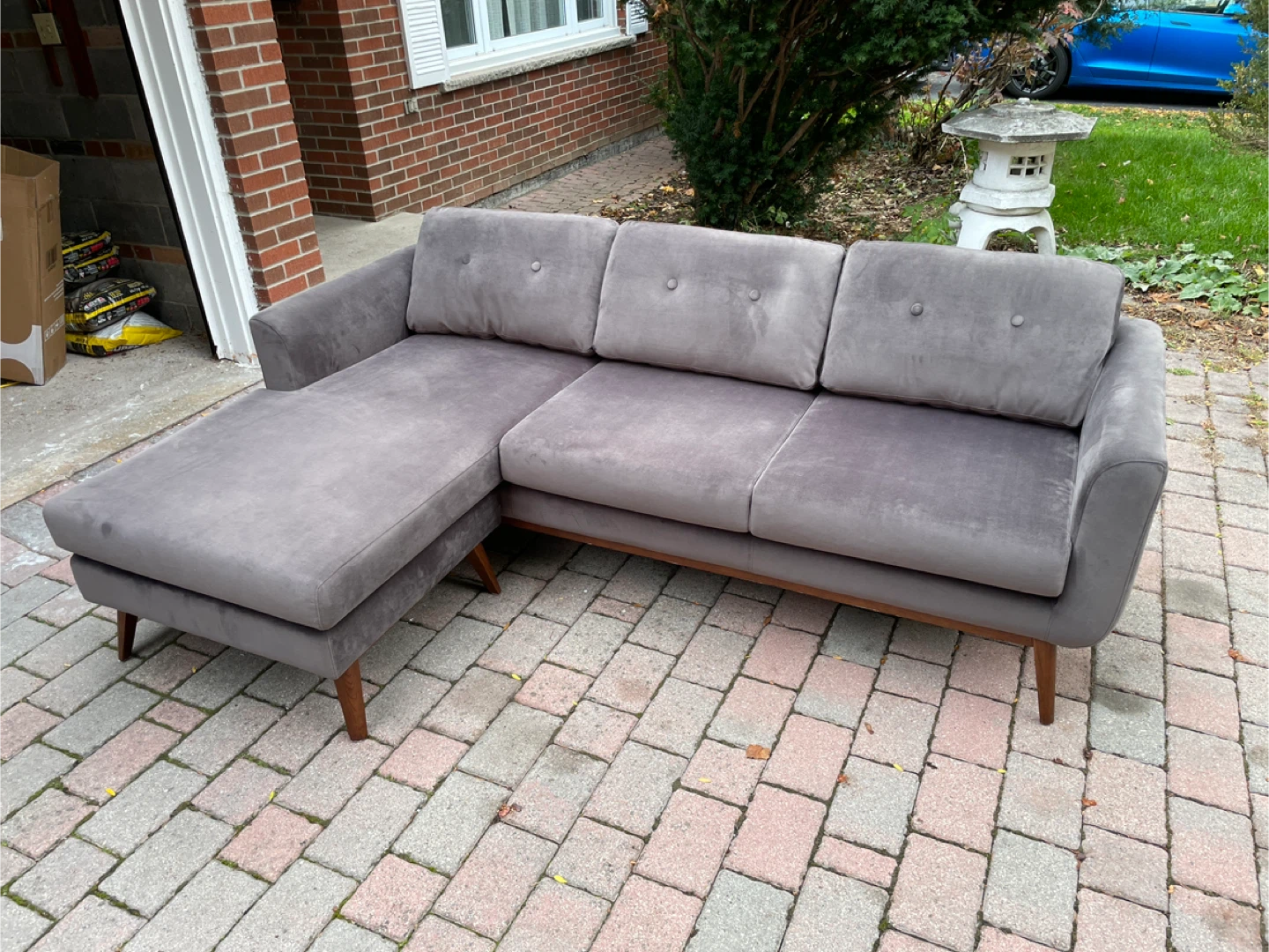 Grey Vera Reversible Sectional by Brayden Studio - photo 4