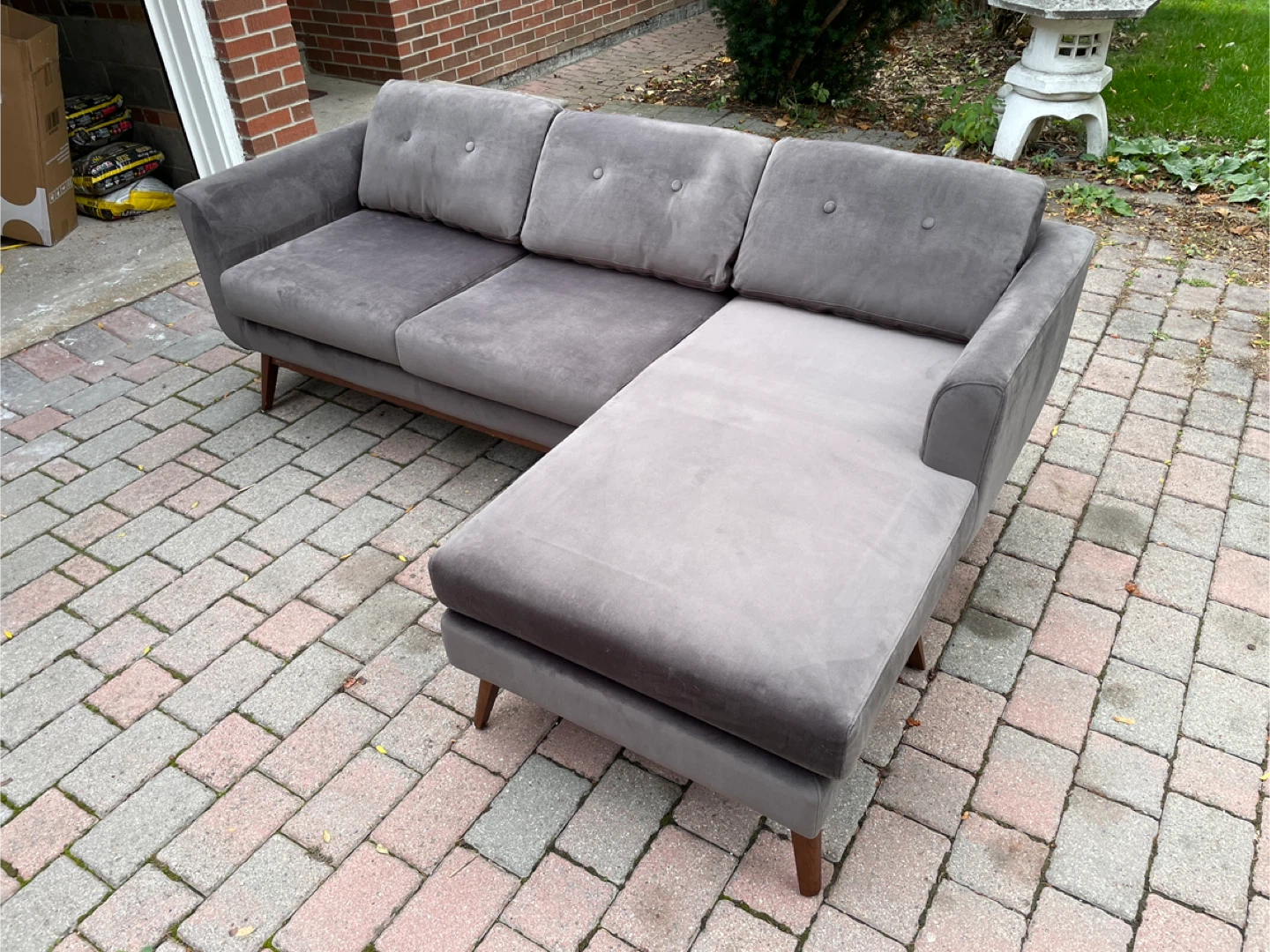 Grey Vera Reversible Sectional by Brayden Studio - photo 5
