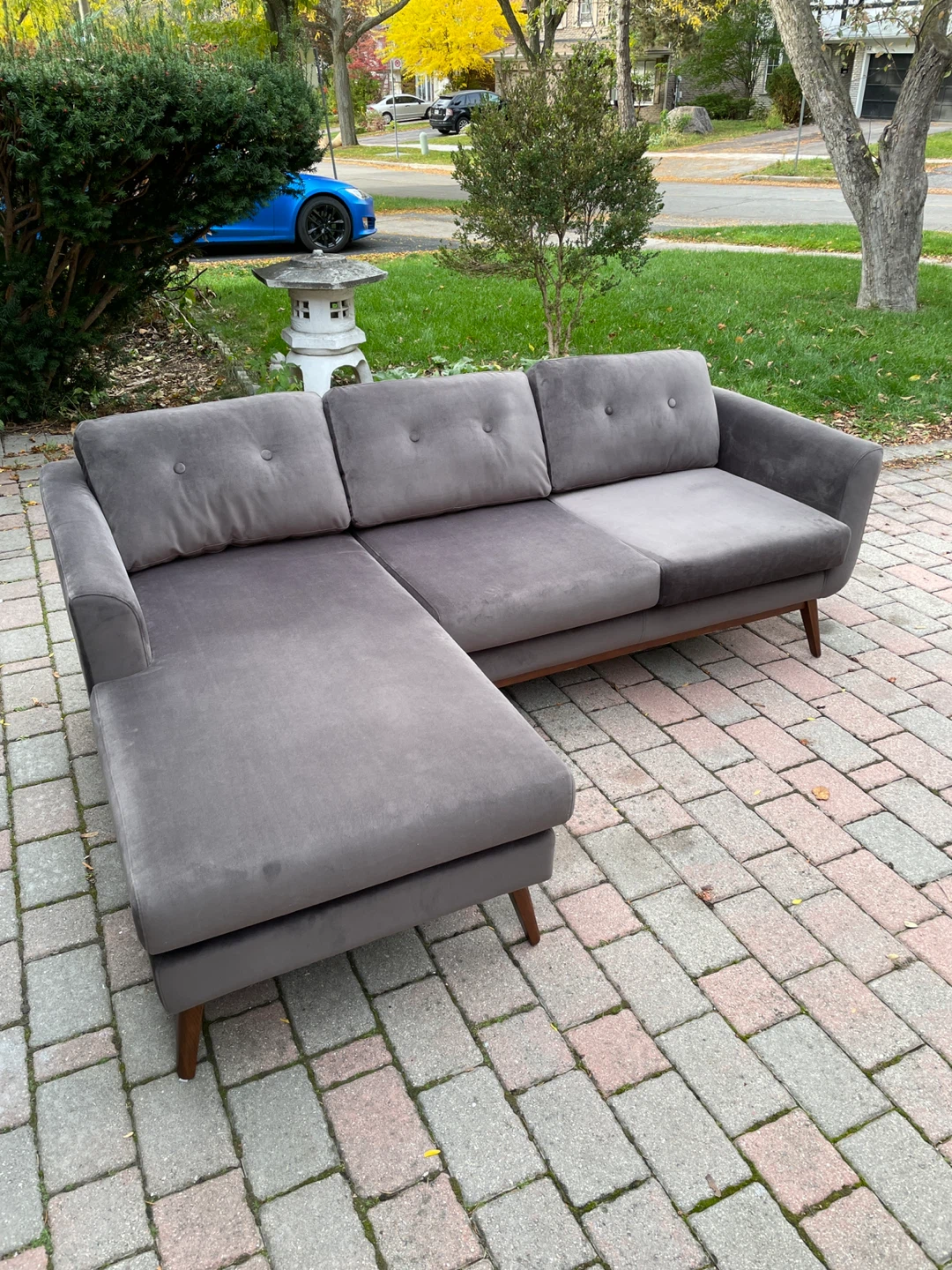 Grey Vera Reversible Sectional by Brayden Studio