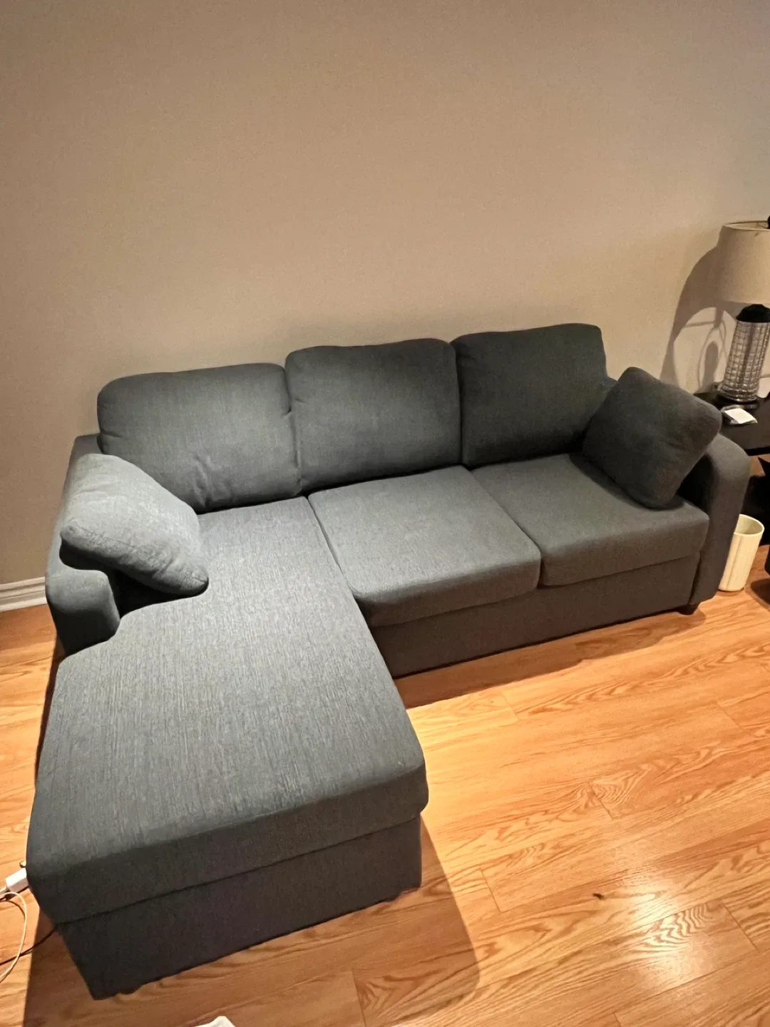 2 couches - 1 with chaise lounge, the other is a sofa bed image indicator(2)