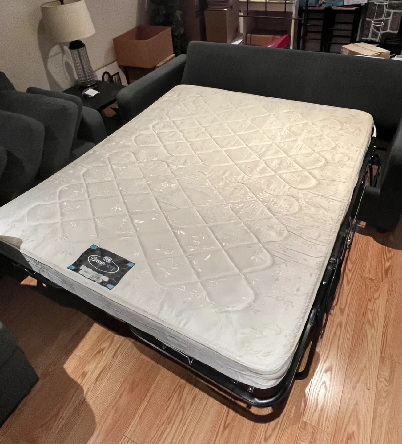 2 couches - 1 with chaise lounge, the other is a sofa bed image indicator(6)