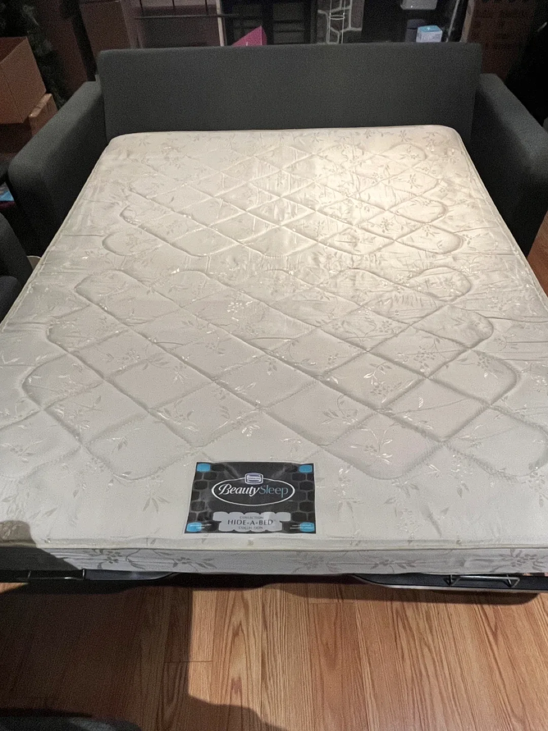 2 couches - 1 with chaise lounge, the other is a sofa bed image indicator(7)