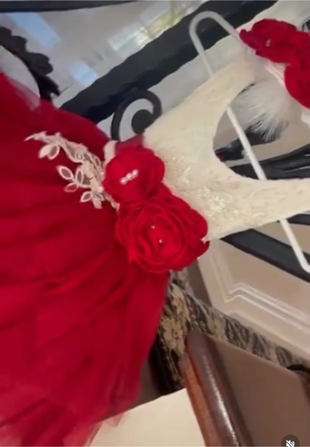 Red & White Tulle Dress image indicator(2)