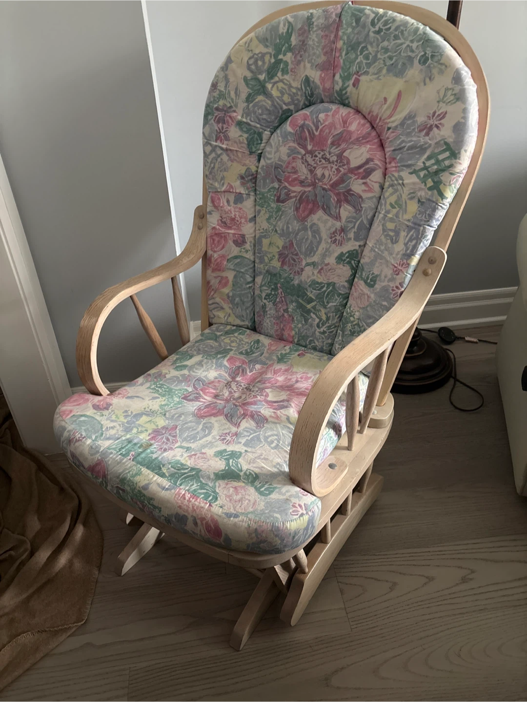 Floral Pattern Rocking Chair