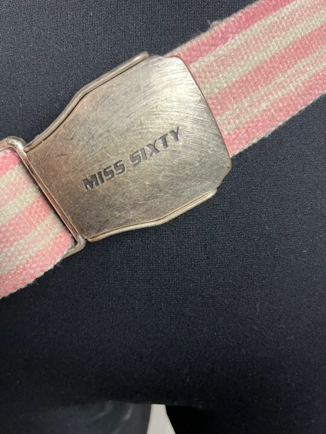 Miss Sixty Pink Striped Belt - Cotton image indicator(2)