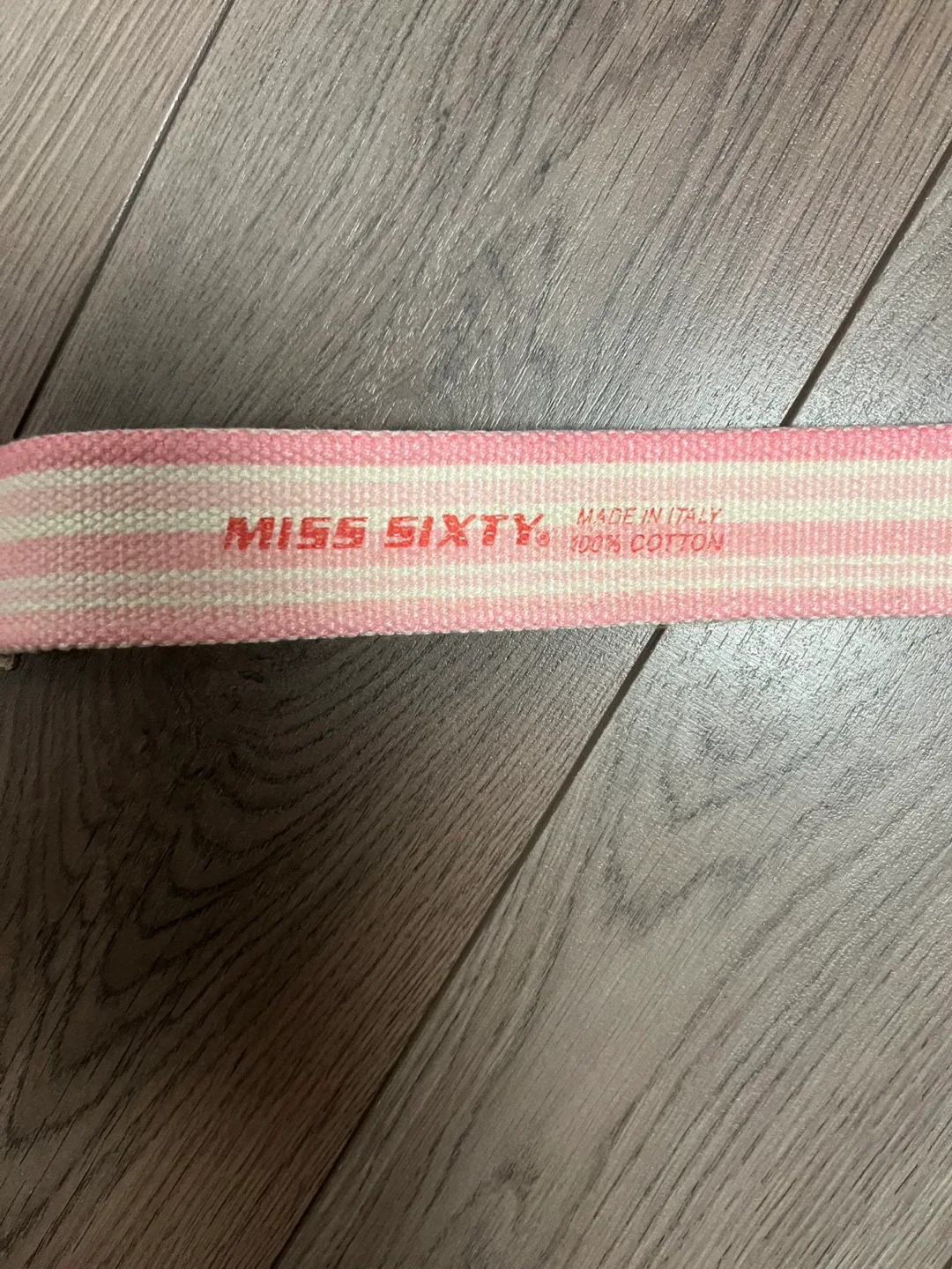 Miss Sixty Pink Striped Belt - Cotton image indicator(3)