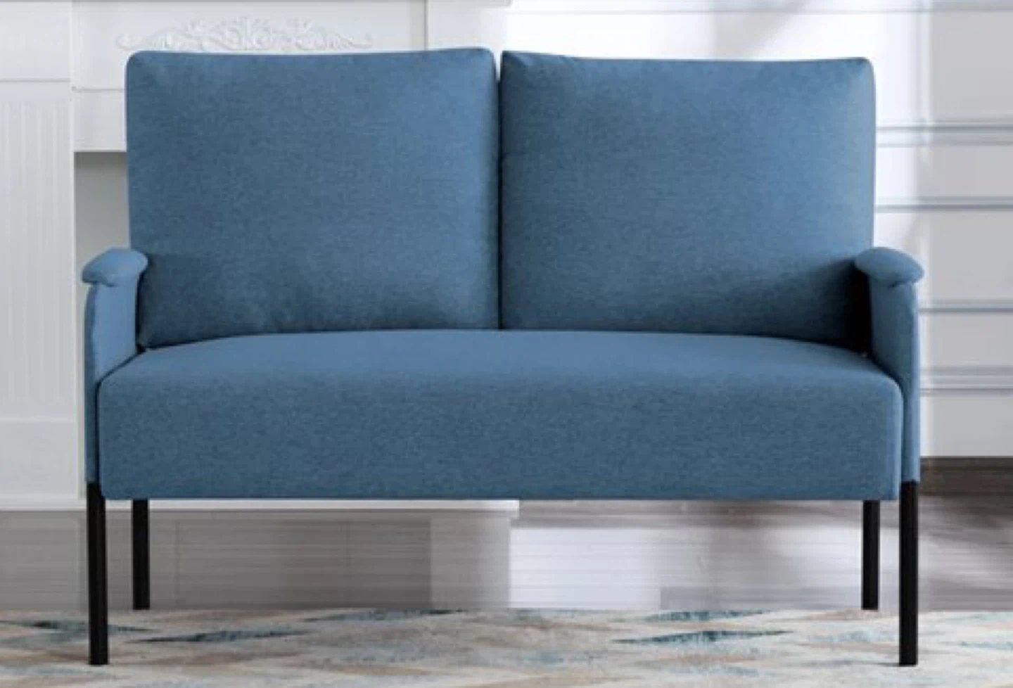 Brand New Blue Sofa - 45.7" length