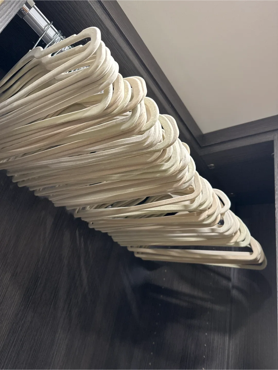 Beige Velvet Clothes Hangers - Set of 70 image indicator(4)