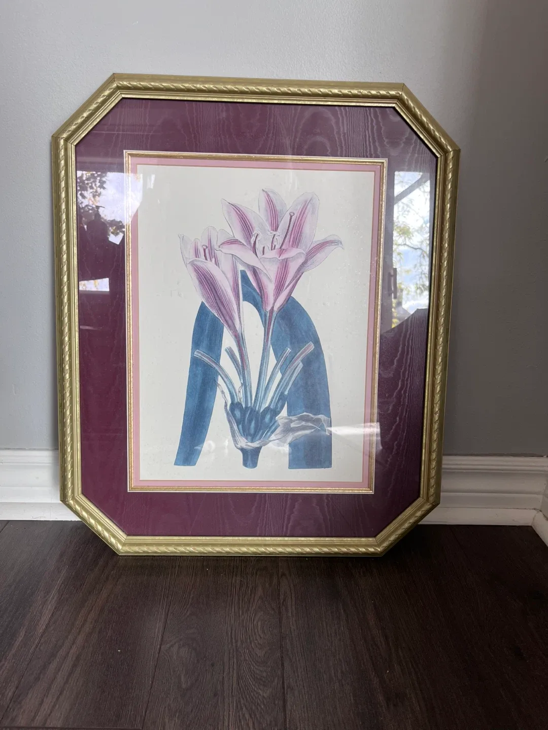 Framed Floral Print Wall Art
