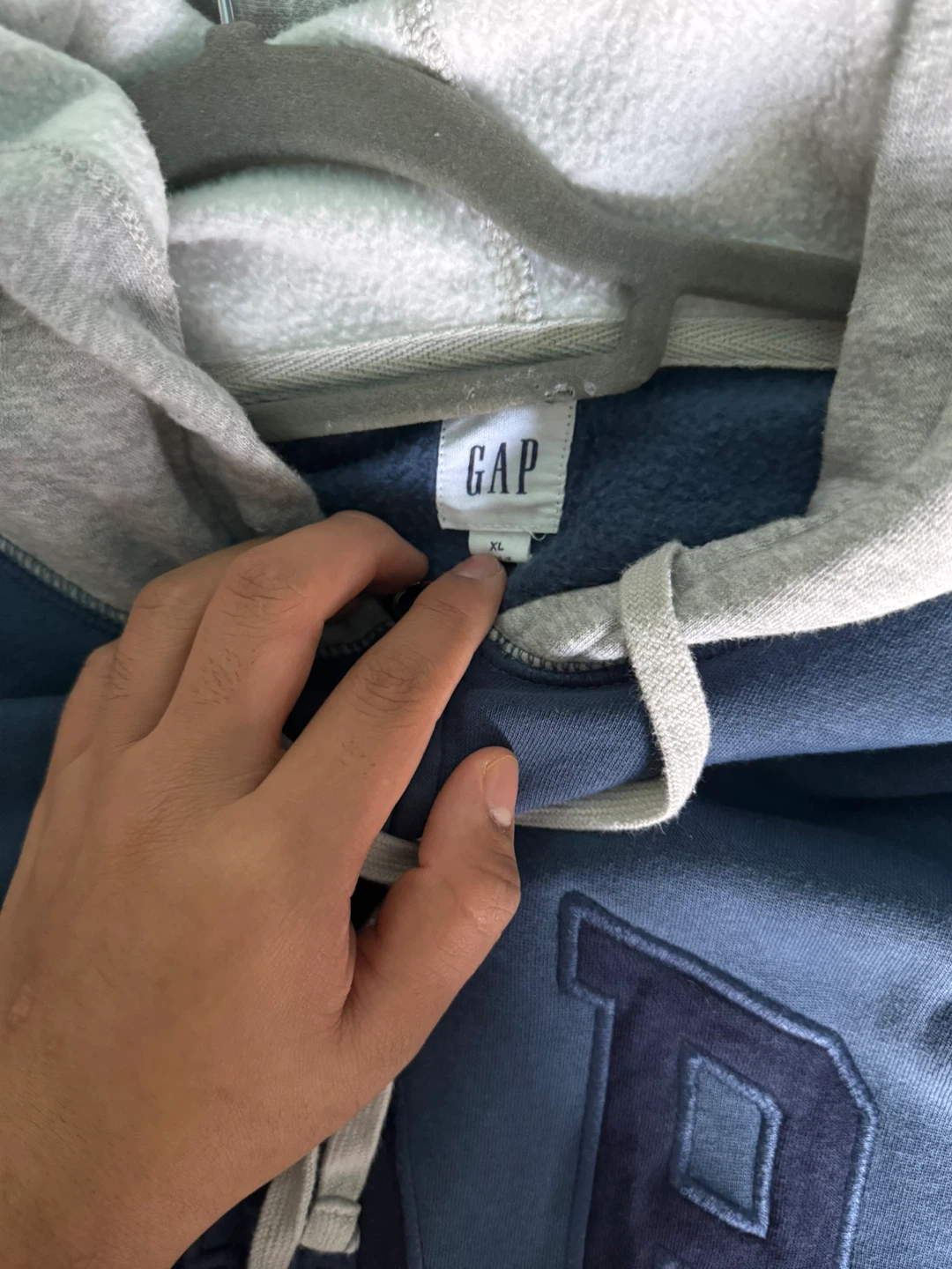 GAP Blue Pullover Hoodie - XL - photo 2