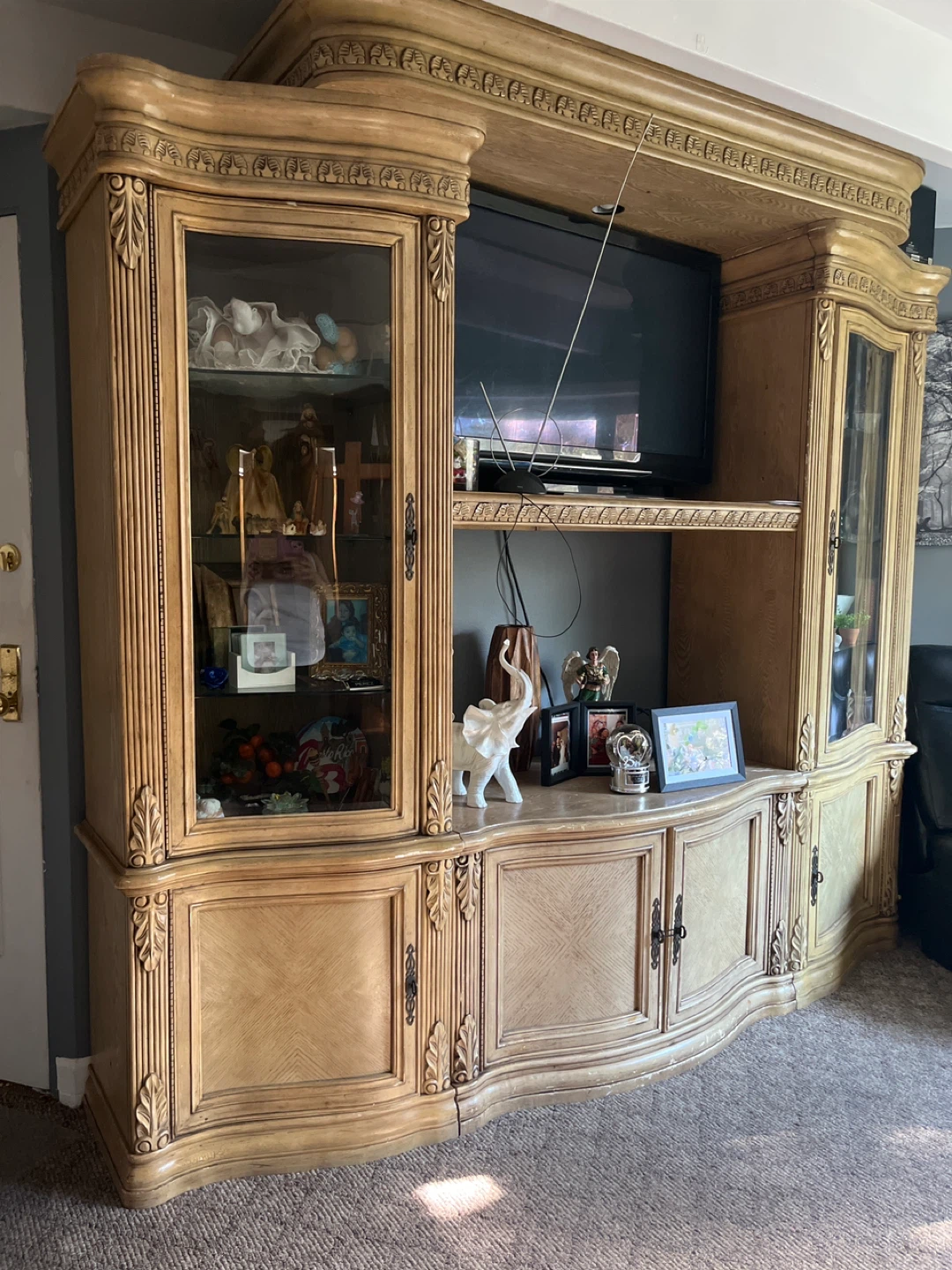Large Ornate Entertainment Center - photo 2