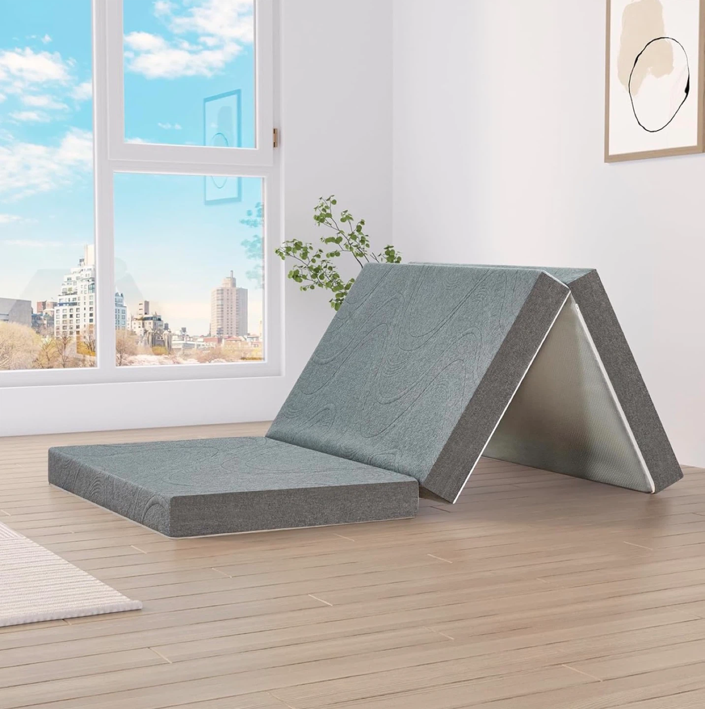 Folding Mattress Tri-Fold - Grey