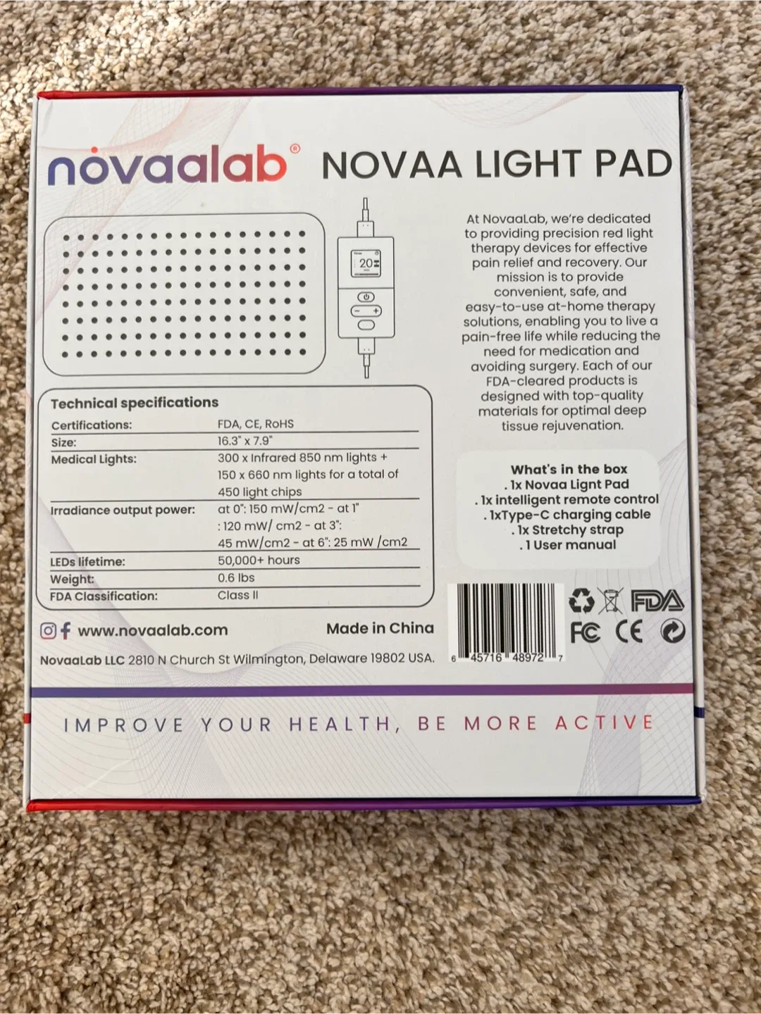 NovaaLab Light Pad - Red Light Therapy image indicator(2)