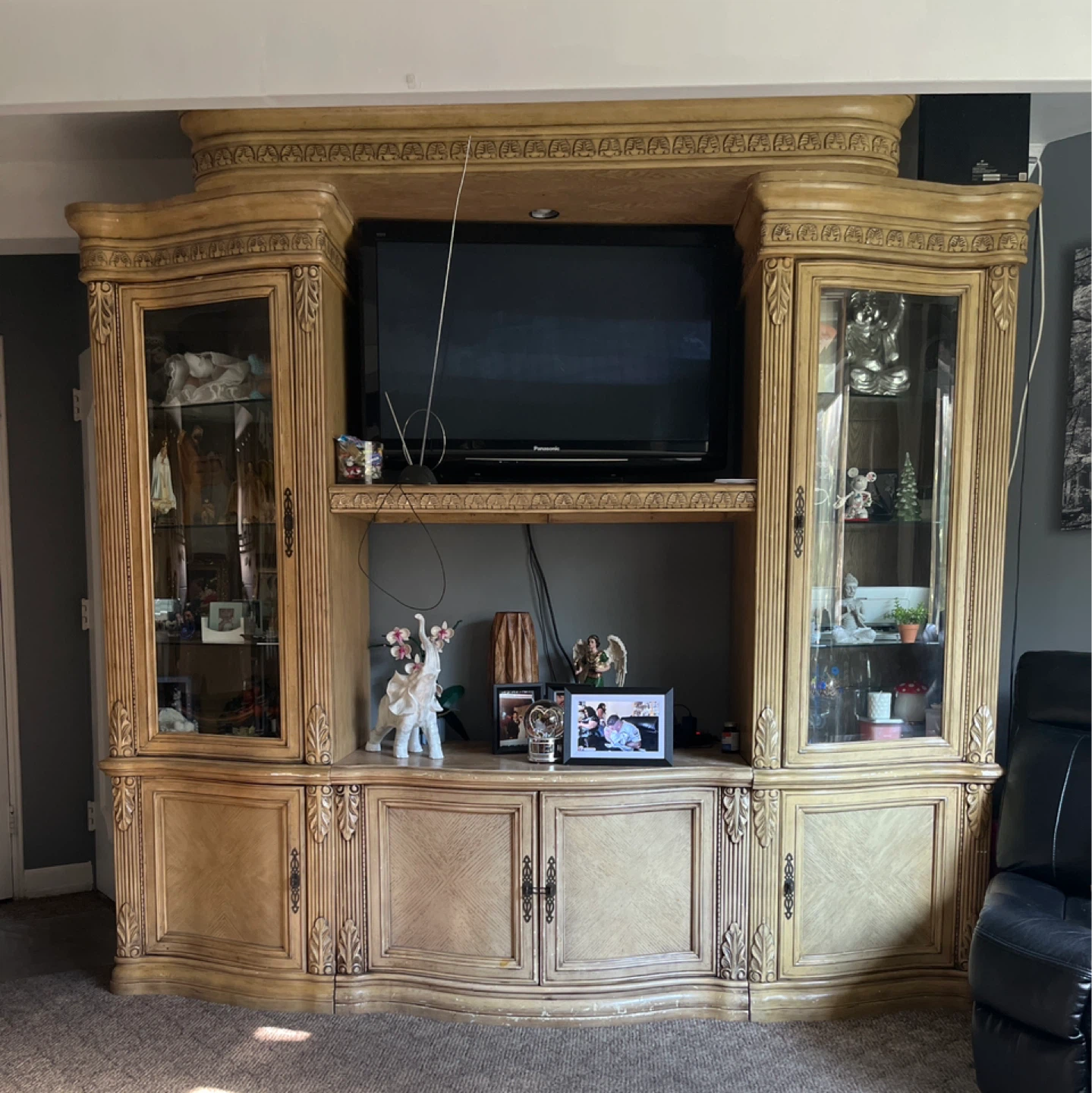 Large Ornate Entertainment Center - photo 3