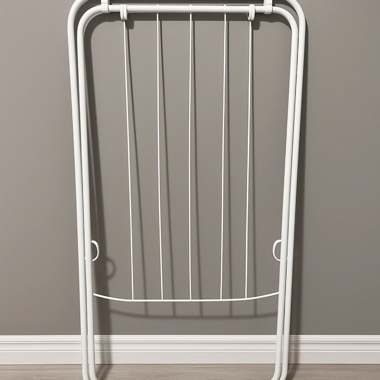 White Metal Clothes Drying Rack thumbnail