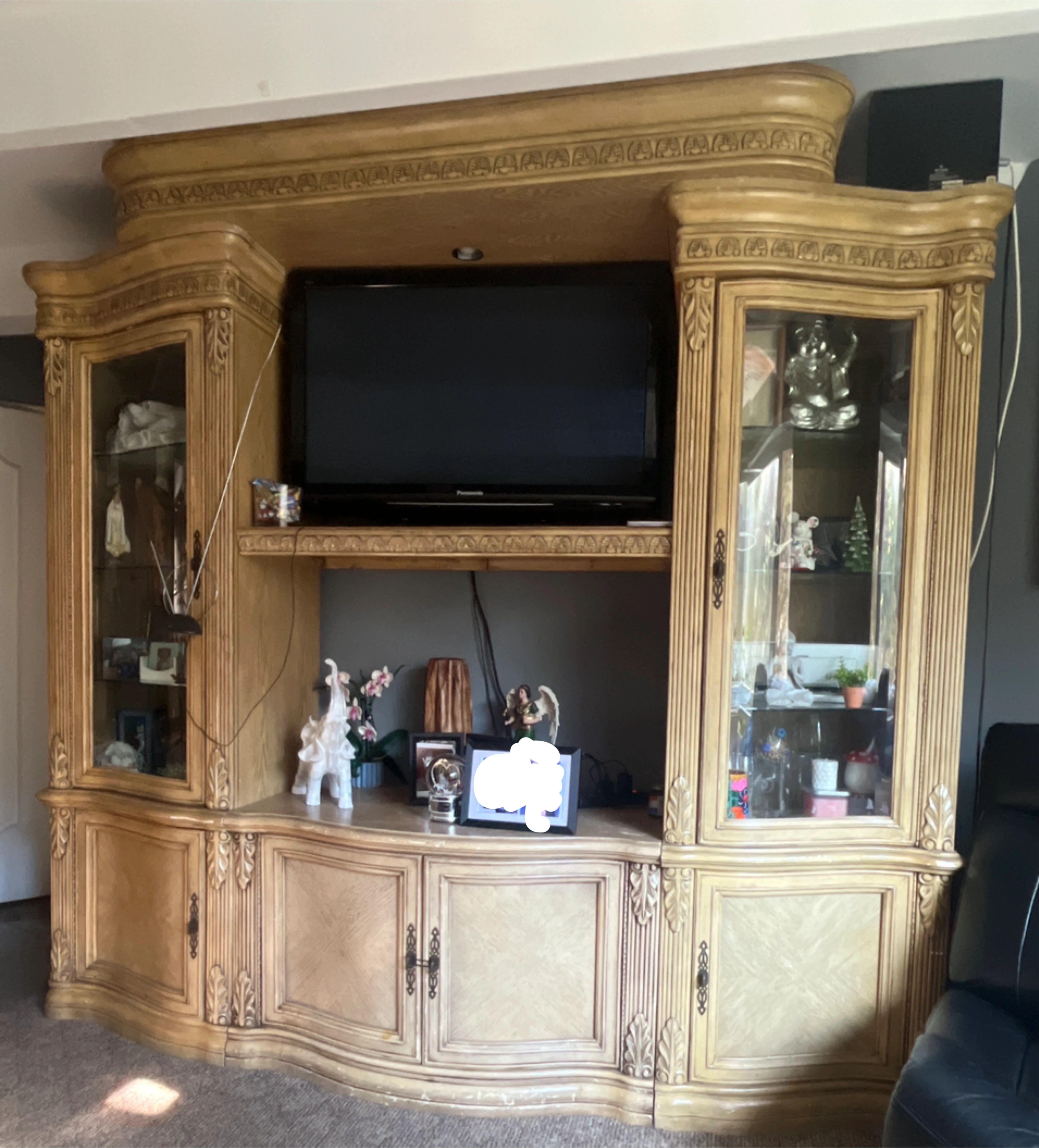 Large Ornate Entertainment Center