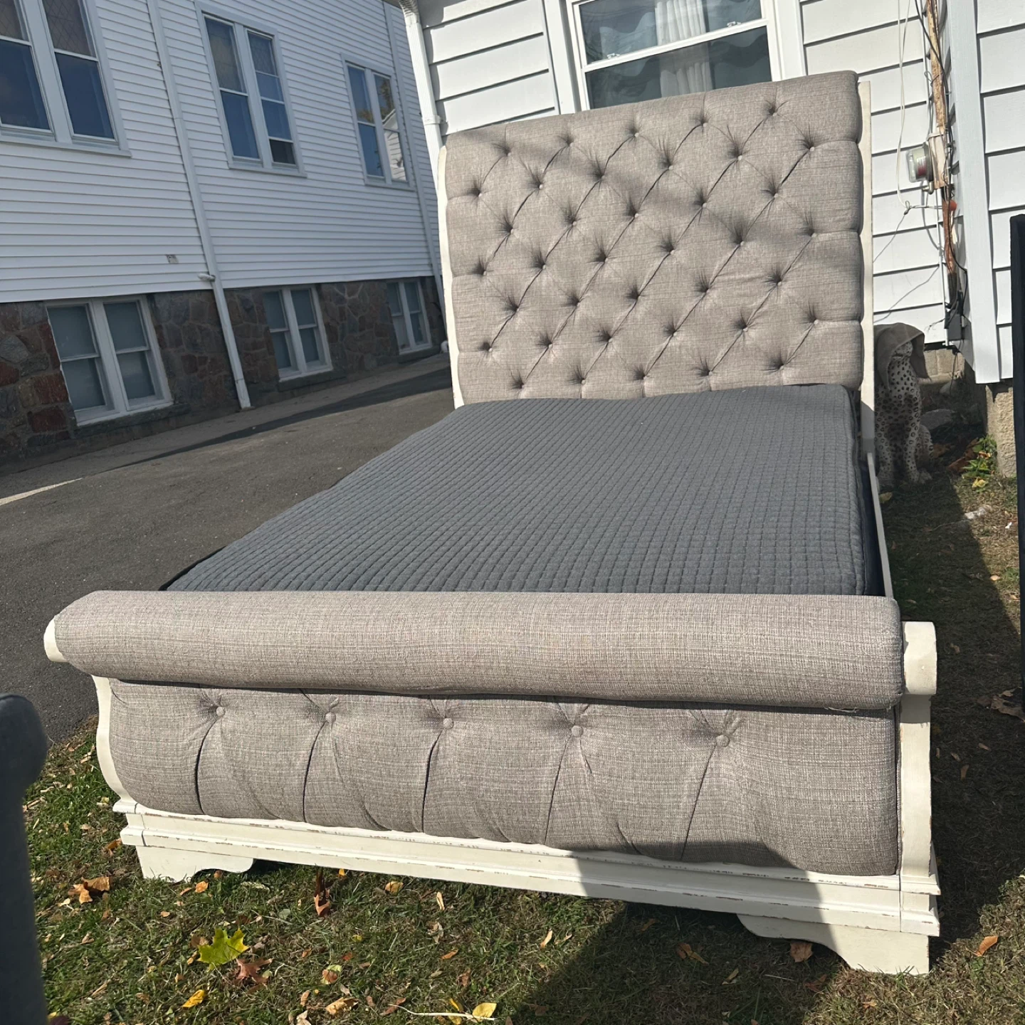 Upholstered Sleigh Bed Frame