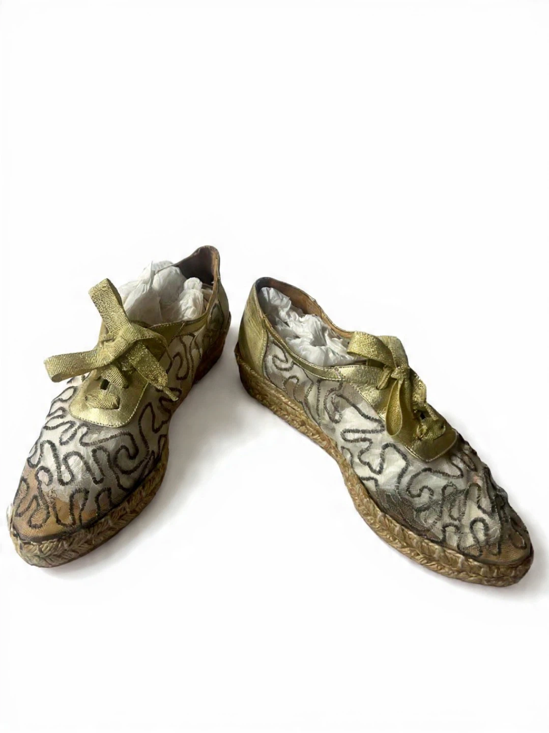 Gold Espadrille Sneakers, Stuart Weitzman