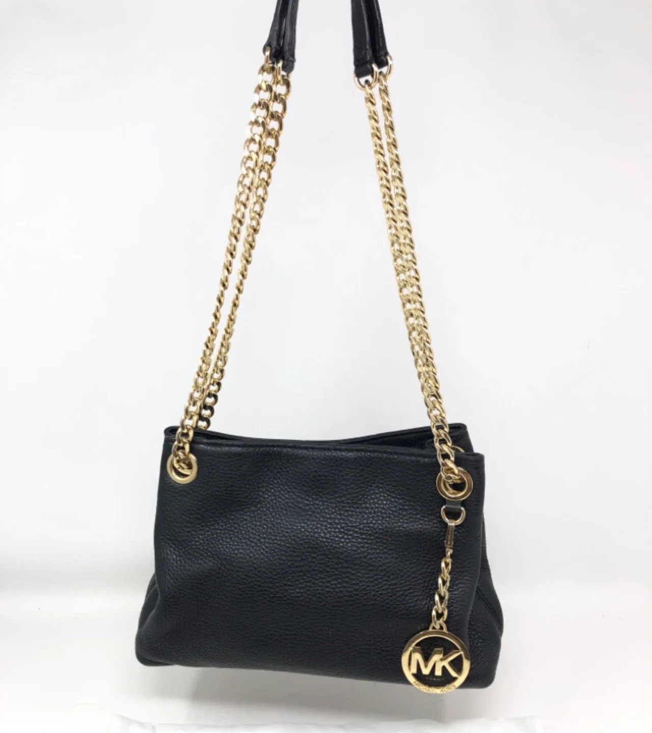 Michael Kors Black Leather Jet Set Tote image indicator(2)