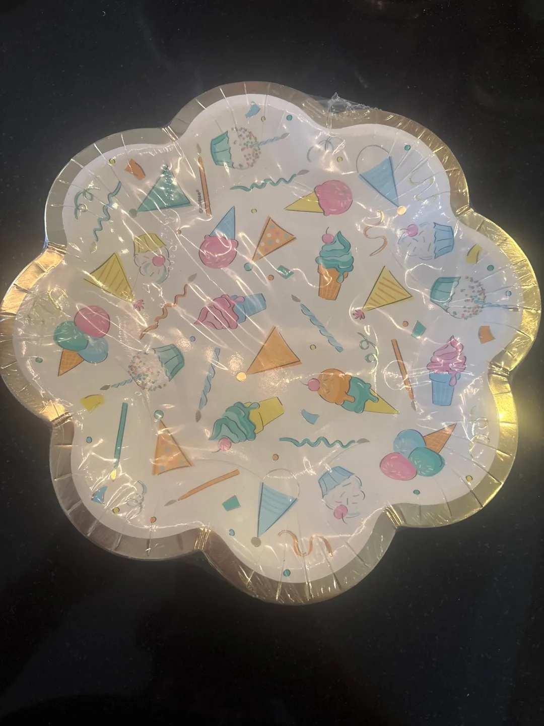 Unique Rainbow Birthday Sweets Paper Plates - 8 count thumbnail