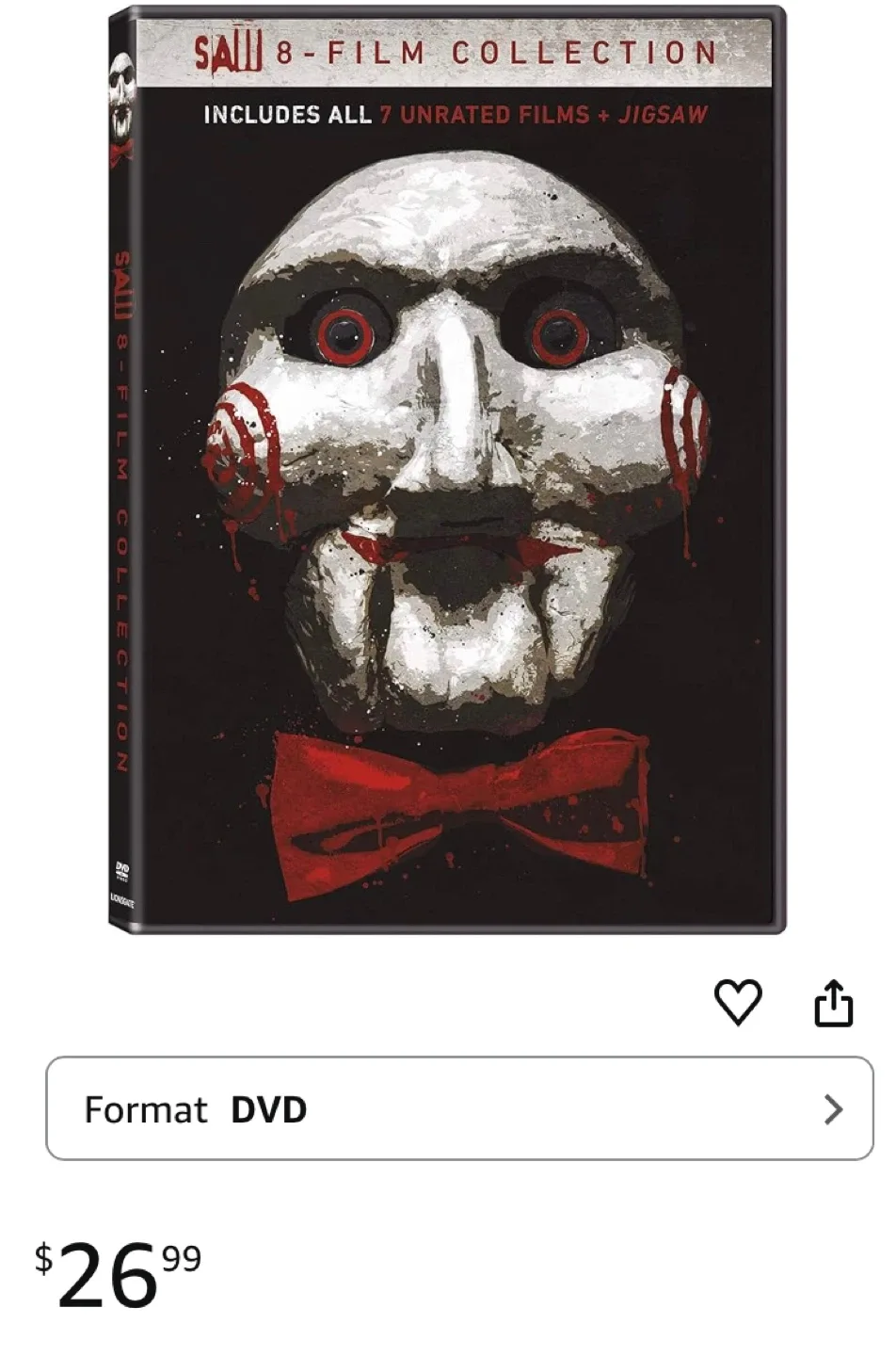 DVD Movie Collection - Stephen King, Horror Classics image indicator(9)