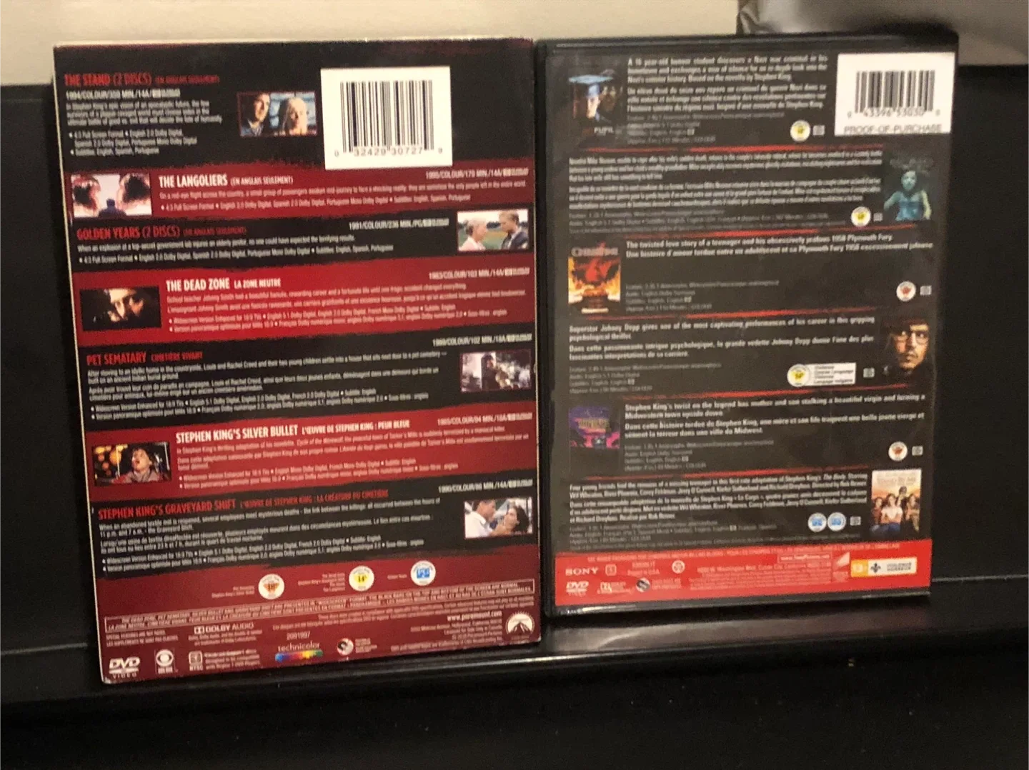 DVD Movie Collection - Stephen King, Horror Classics image indicator(2)